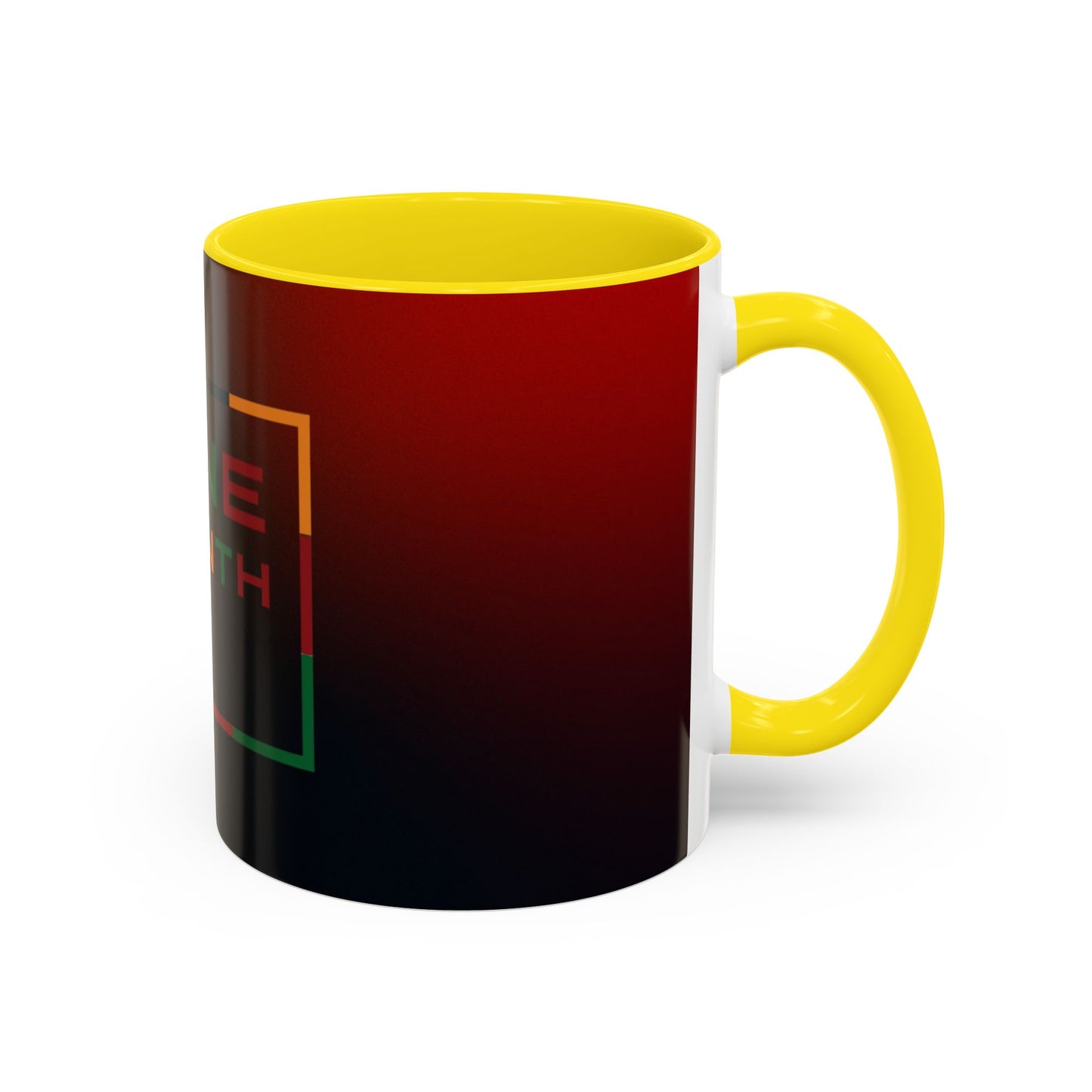 Juneteenth Accent Coffee Mug - Celebrate Freedom, Gift for Black History Month, Unique Housewarming Gift, Colorful Mug for All Occasions