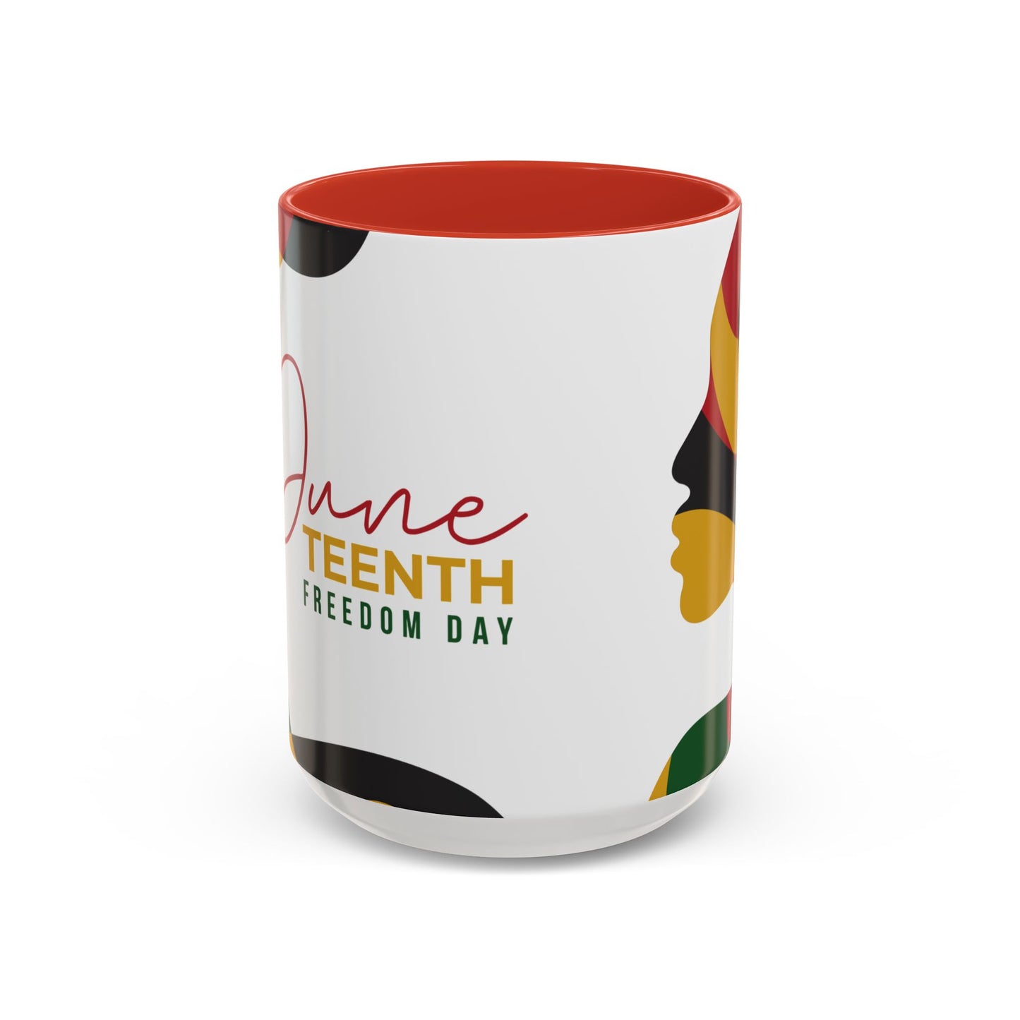 Juneteenth Freedom Day Accent Coffee Mug | Celebrate Liberation, Bold Black History Gift, Vibrant Home & Office Decor