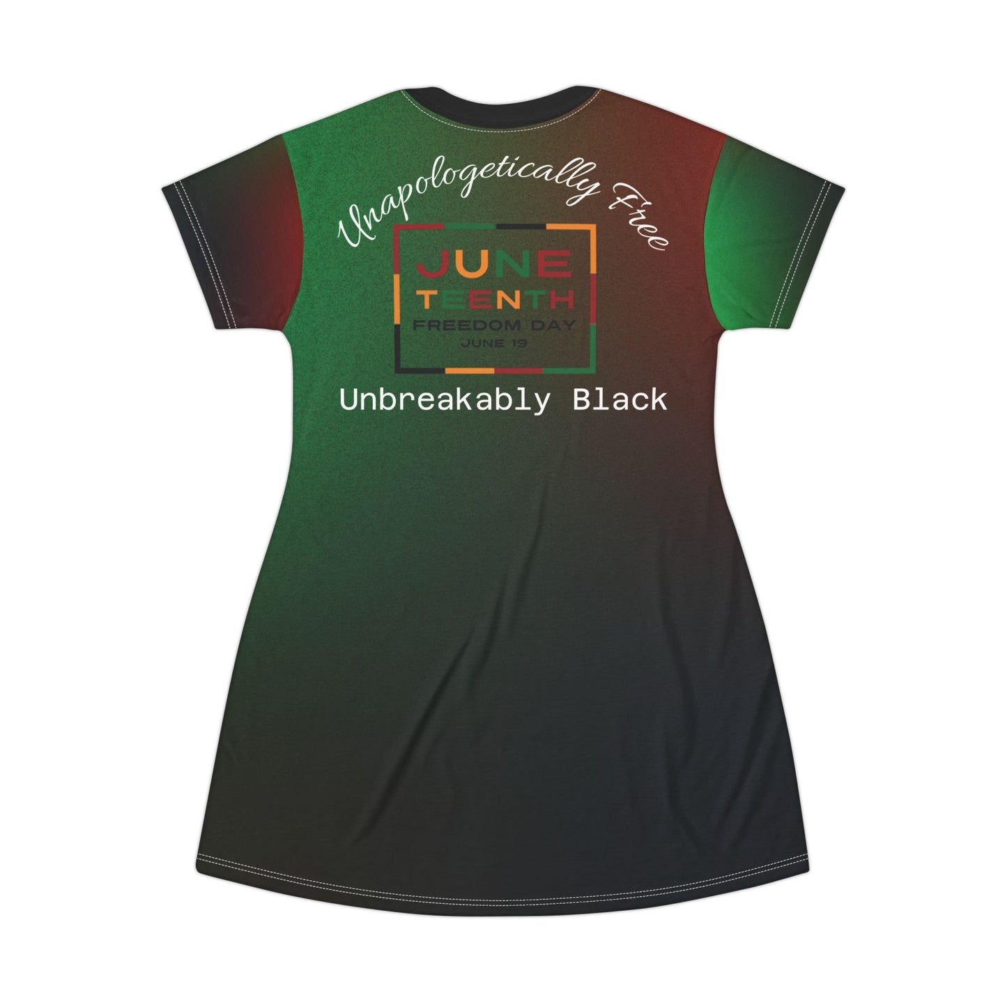 ✊🏾 Freedom Fest T-Shirt Dress – Unapologetically Free, Boldly You