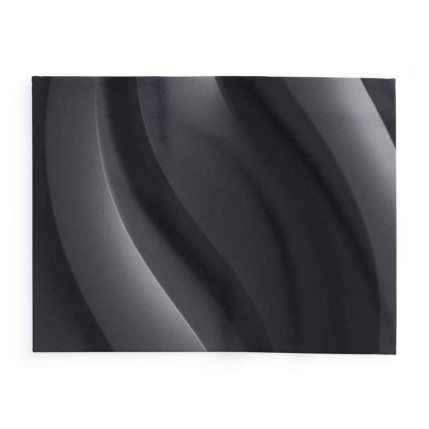 Black Abstract Cozy Arctic Fleece Blanket – Modern Comfort, Artistic Edge, Everyday Warmth