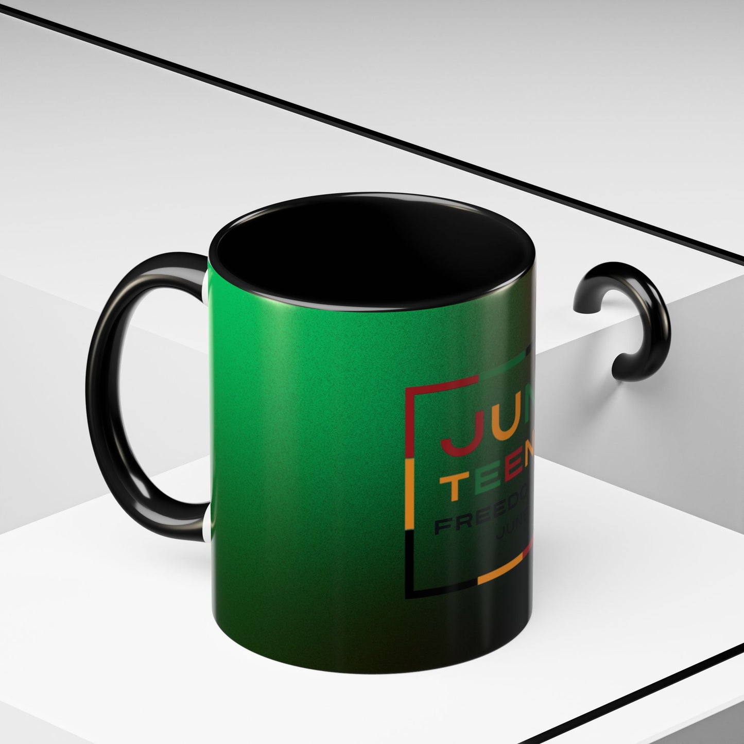 Juneteenth Accent Coffee Mug - Celebrate Freedom, Gift for Black History Month, Unique Housewarming Gift, Colorful Mug for All Occasions