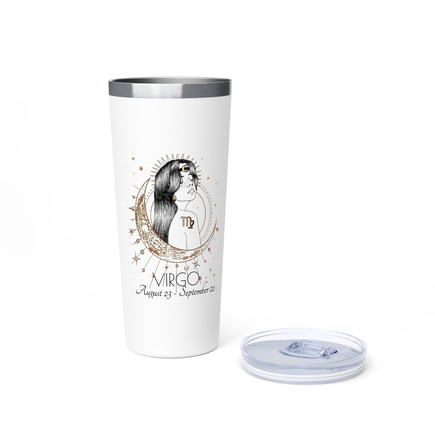 Zodiac Luxe – Virgo Tumbler (22oz Copper Vacuum Insulated)