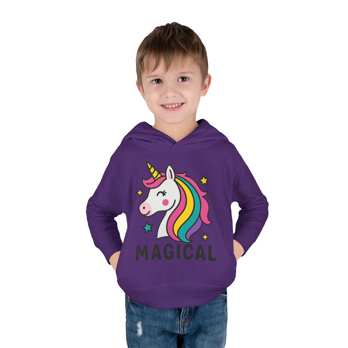 🦄 Magical Unicorn Toddler Fleece Hoodie Cozy & Cute Pullover for Toddlers | Perfect for Birthdays, School Days & Magical Moments