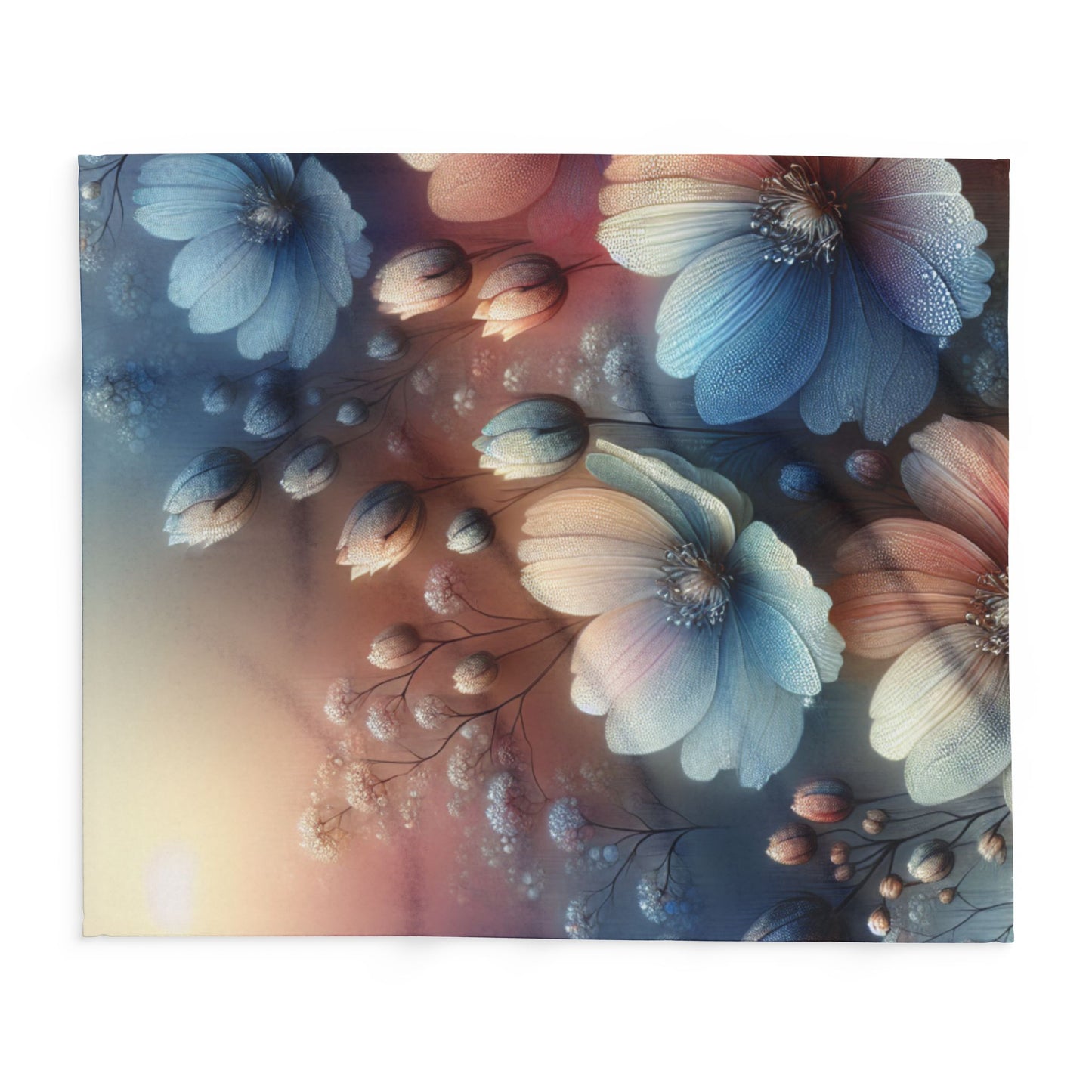 Floral Arctic Fleece Blanket – Cozy Comfort, Vibrant Design, Perfect for Home or Gifting