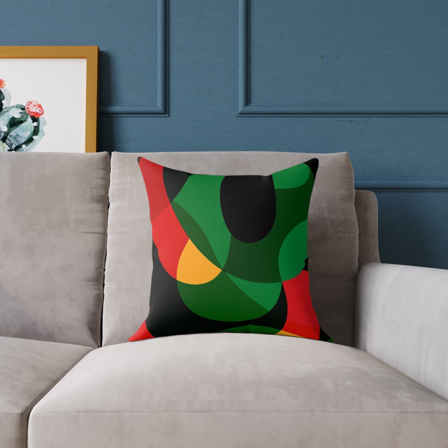 ModMuse Abstract Pillow | Modern Geometric Throw Cushion, Vibrant Home Decor Accent, Gift for Art Lovers