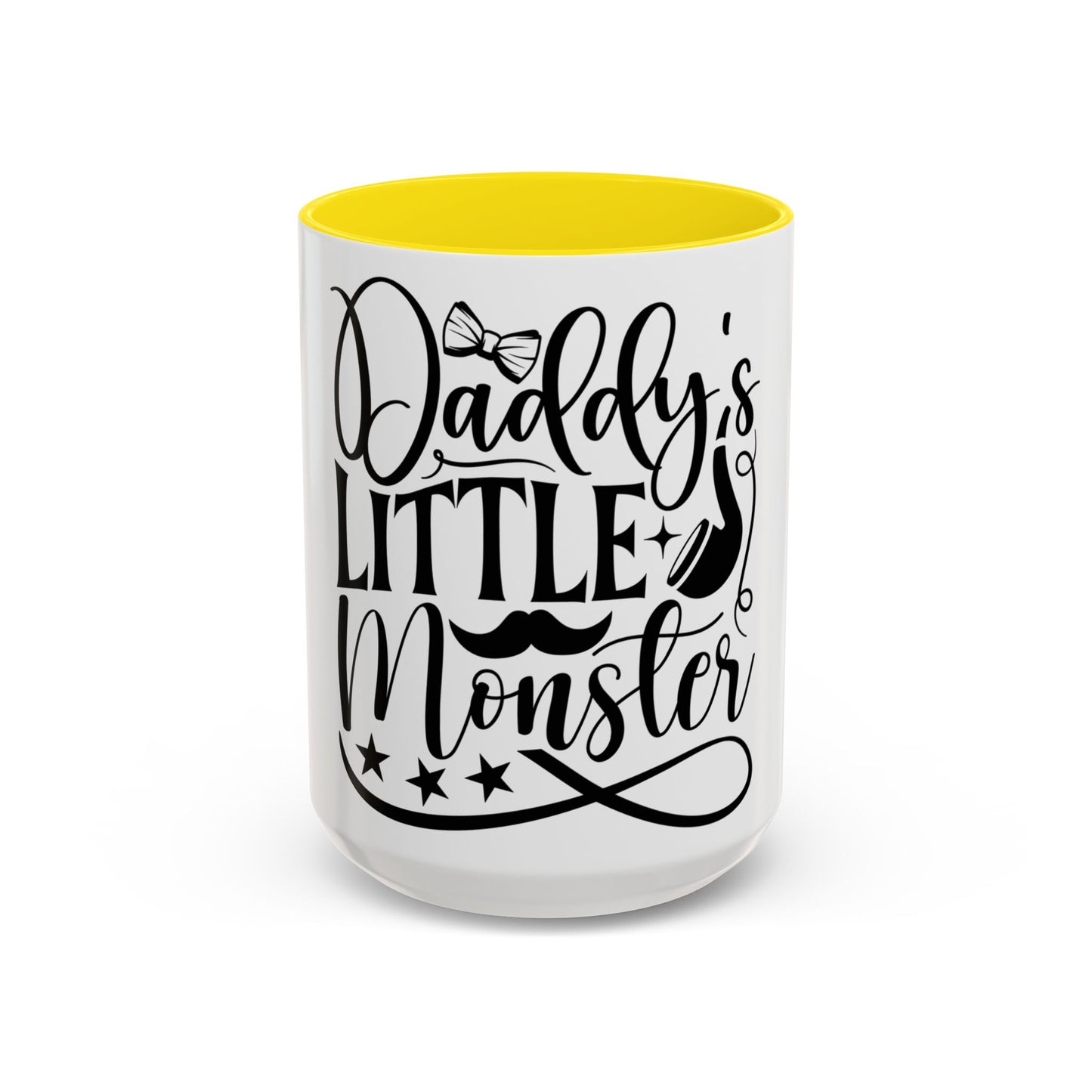 Daddy's Little Monster Coffee Mug | Funny Gift for Dads, Father’s Day Mug, Baby Shower Surprise, Family Drinkware