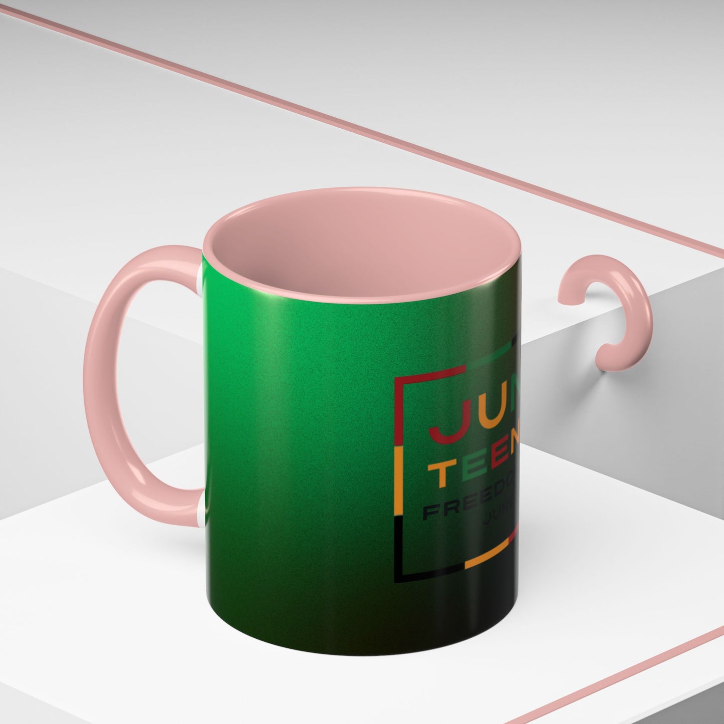 Juneteenth Accent Coffee Mug - Celebrate Freedom, Gift for Black History Month, Unique Housewarming Gift, Colorful Mug for All Occasions