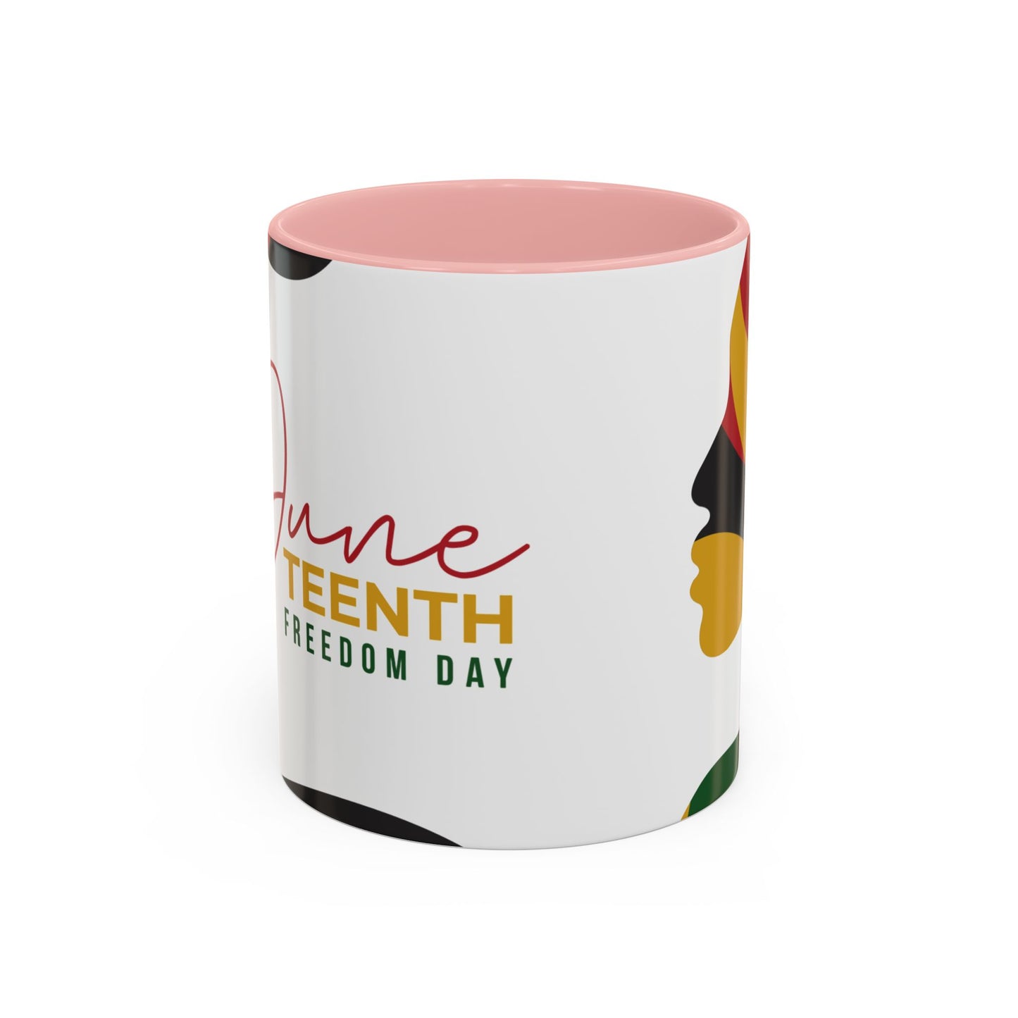 Juneteenth Freedom Day Accent Coffee Mug | Celebrate Liberation, Bold Black History Gift, Vibrant Home & Office Decor