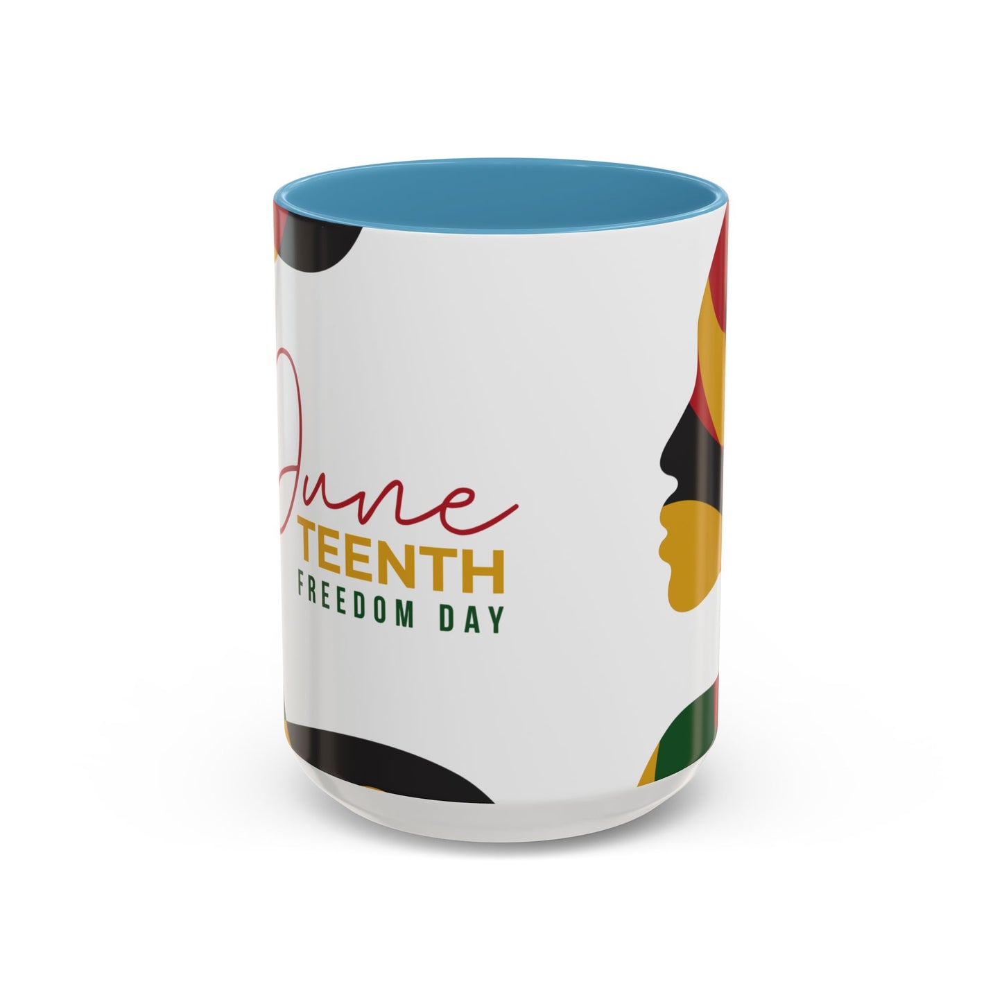 Juneteenth Freedom Day Accent Coffee Mug | Celebrate Liberation, Bold Black History Gift, Vibrant Home & Office Decor