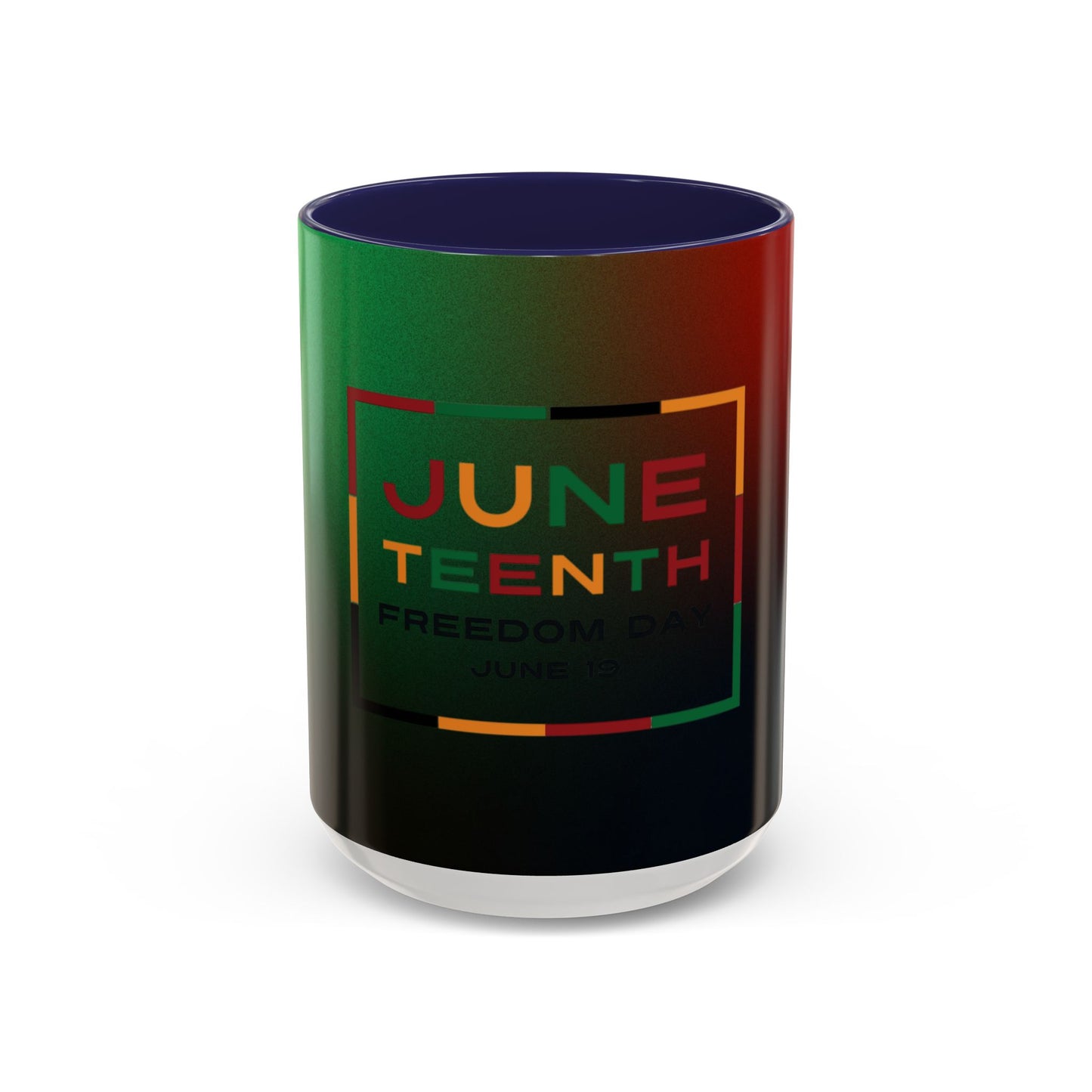 Juneteenth Accent Coffee Mug - Celebrate Freedom, Gift for Black History Month, Unique Housewarming Gift, Colorful Mug for All Occasions