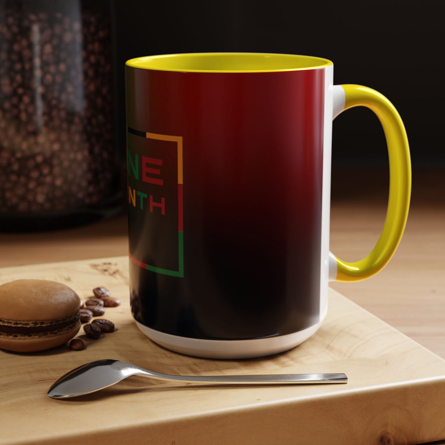 Juneteenth Accent Coffee Mug - Celebrate Freedom, Gift for Black History Month, Unique Housewarming Gift, Colorful Mug for All Occasions