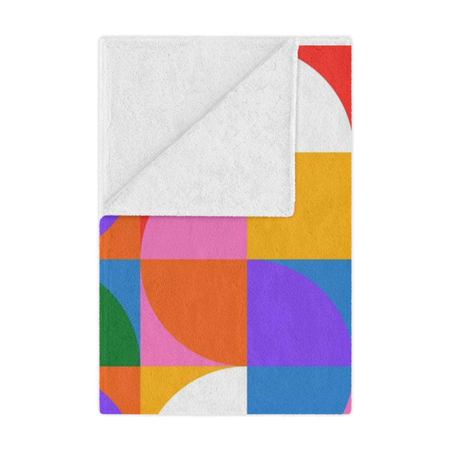 Colorful Geometric Minky Blanket – Cozy, Vibrant, and Perfect for Gifting