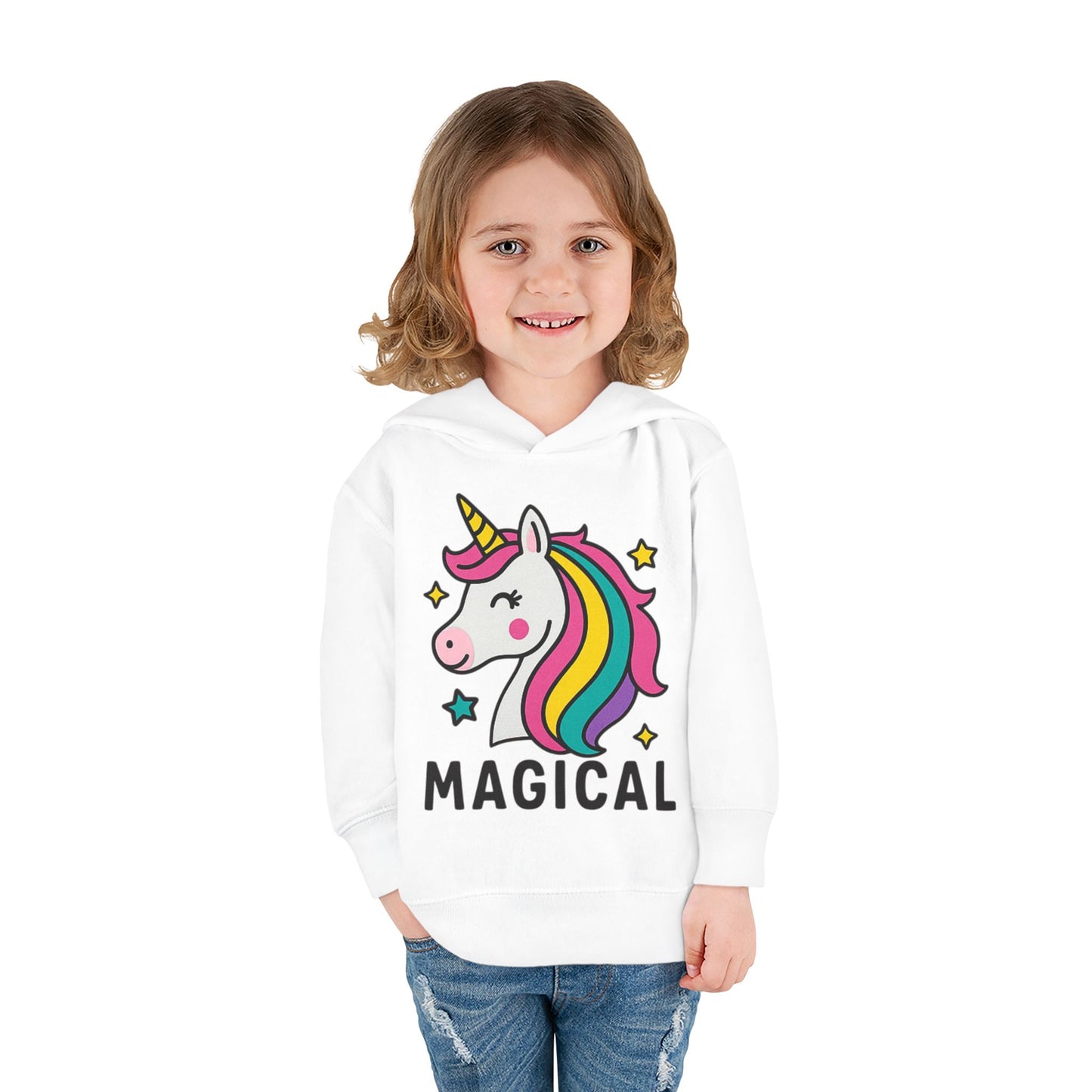 🦄 Magical Unicorn Toddler Fleece Hoodie Cozy & Cute Pullover for Toddlers | Perfect for Birthdays, School Days & Magical Moments