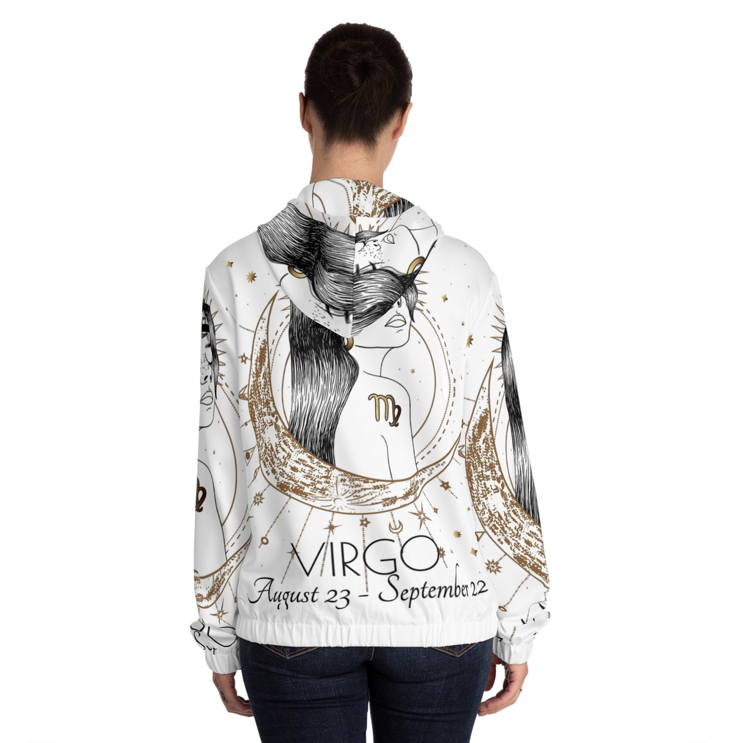 Celestial Virgo Women’s Full-Zip Hoodie