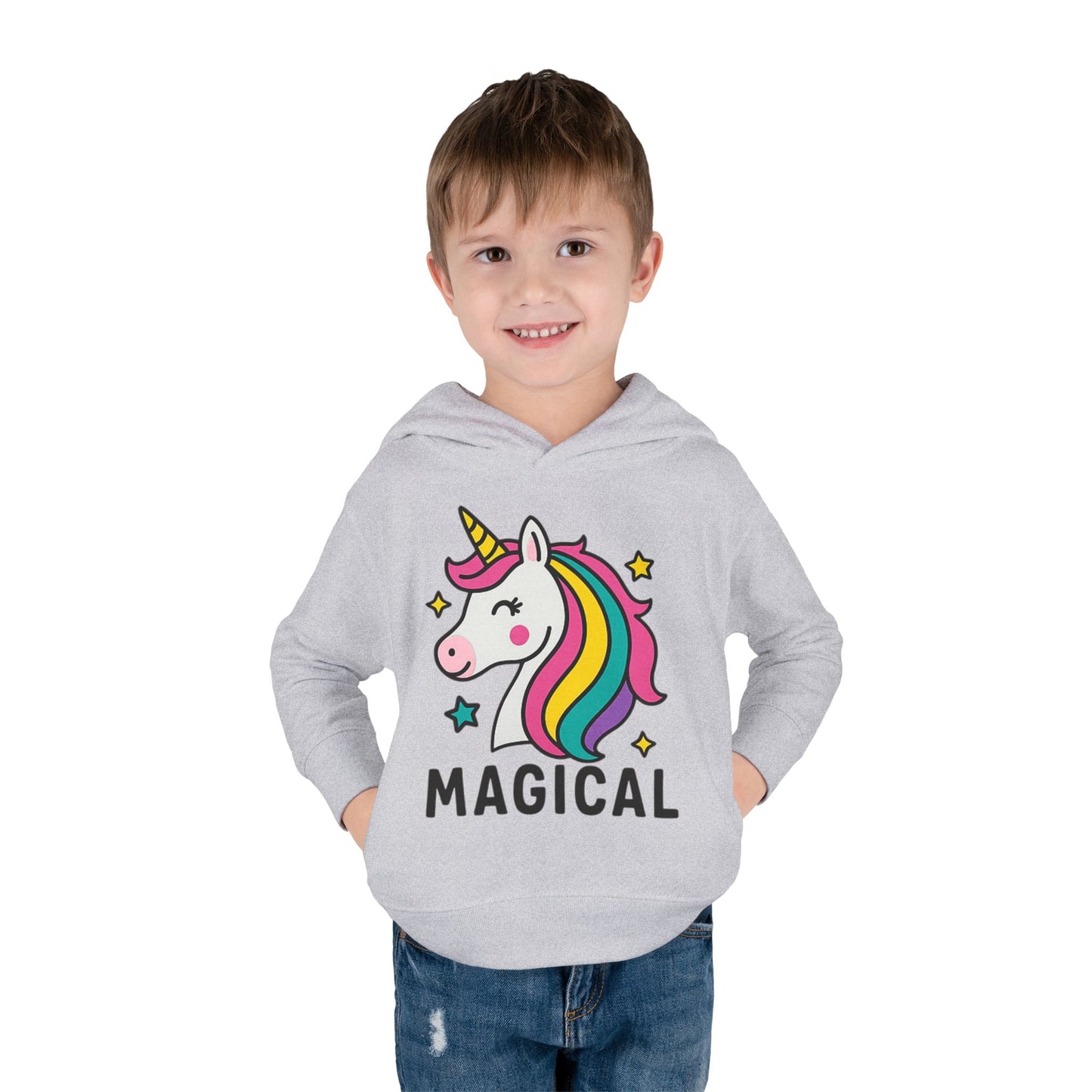 🦄 Magical Unicorn Toddler Fleece Hoodie Cozy & Cute Pullover for Toddlers | Perfect for Birthdays, School Days & Magical Moments