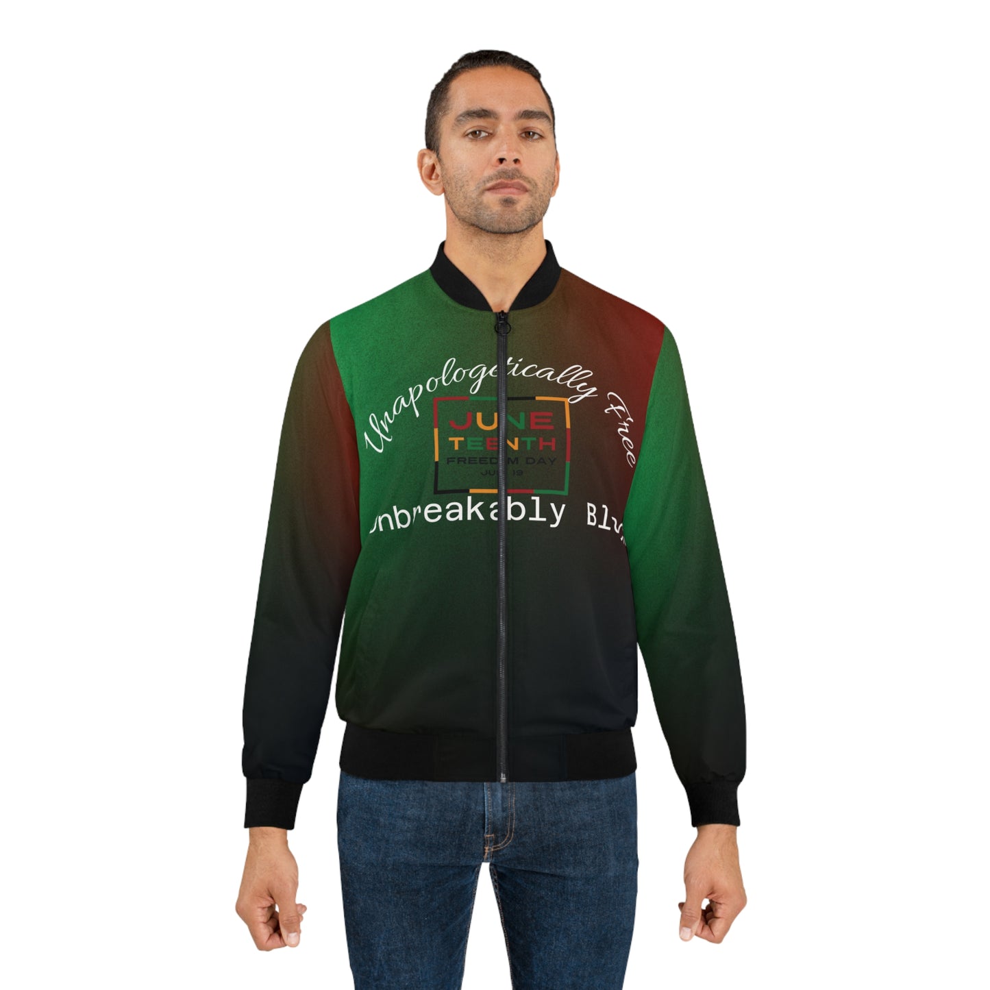 🔥 Unbound Bomber – Men’s Juneteenth Celebration Jacket