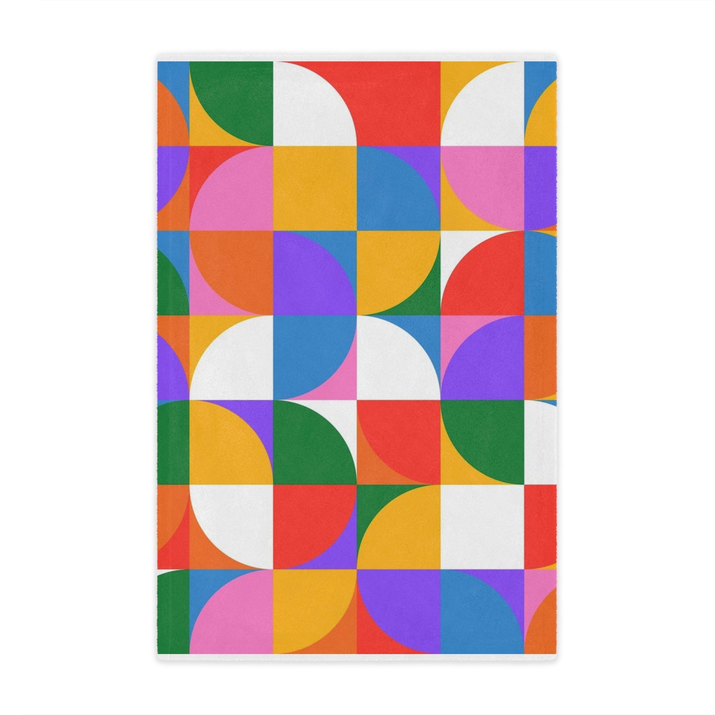 Colorful Geometric Minky Blanket – Cozy, Vibrant, and Perfect for Gifting