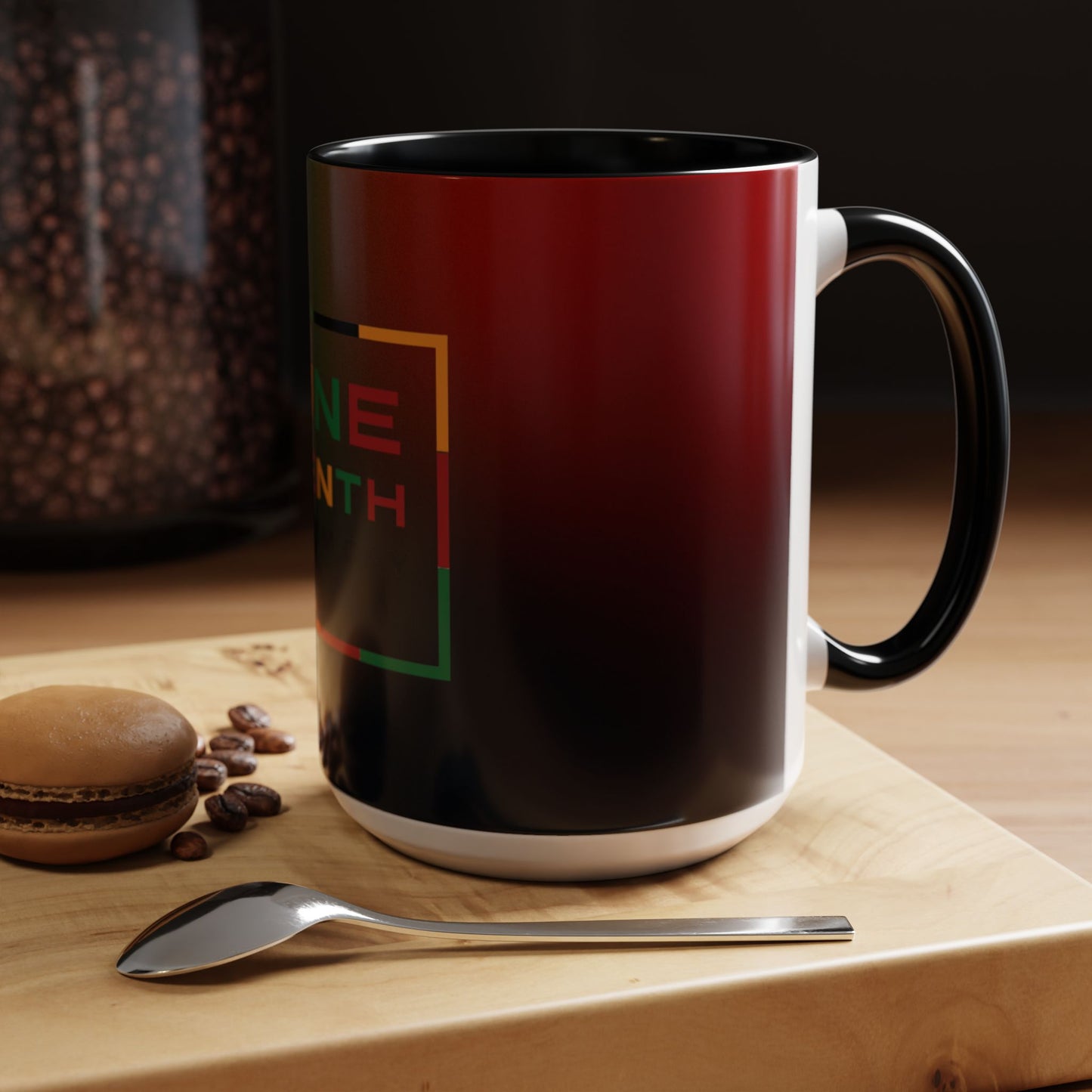 Juneteenth Accent Coffee Mug - Celebrate Freedom, Gift for Black History Month, Unique Housewarming Gift, Colorful Mug for All Occasions