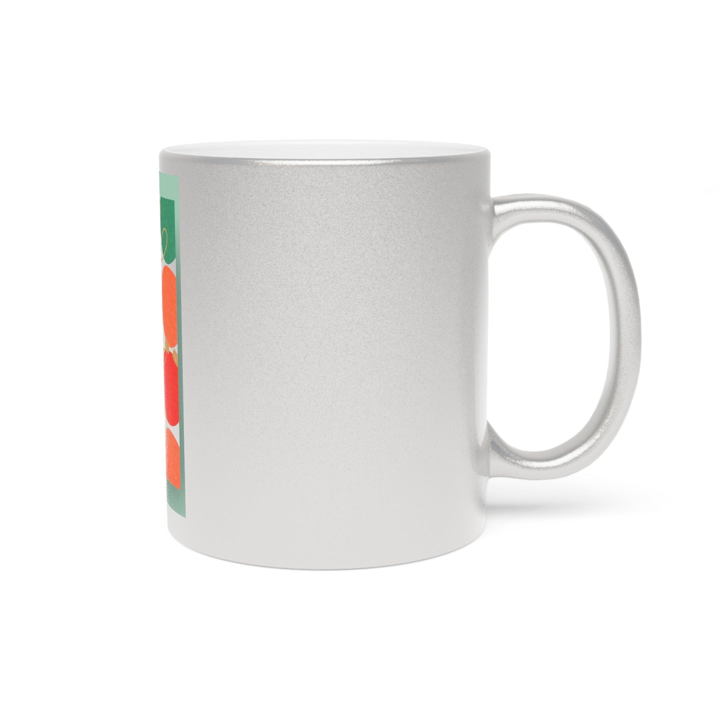 Cheers & Cheer Metallic Holiday Cup | Gold or Silver Ceramic Mug, Festive Christmas Ornament Design, Elegant Cocoa & Coffee Drinkware