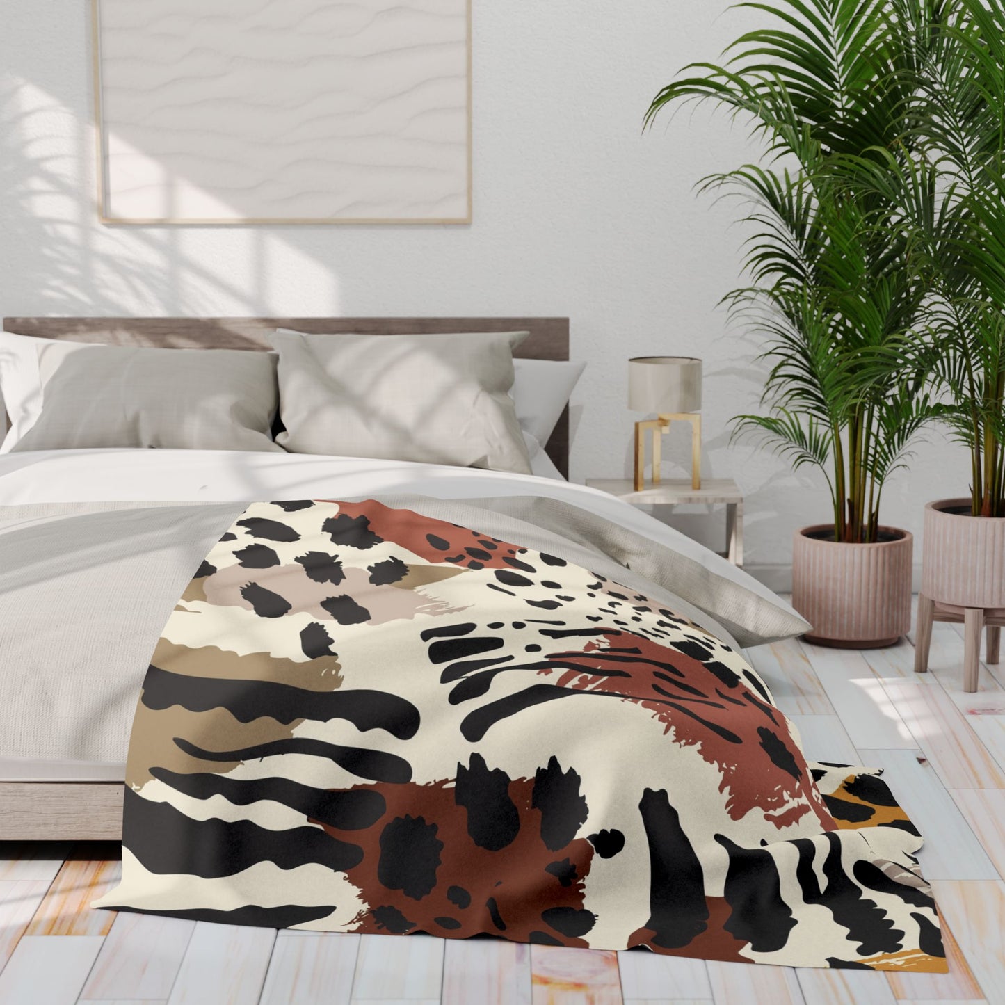 Cozy Arctic Fleece Blanket – Animal Print Throw for Stylish Comfort & Warmth