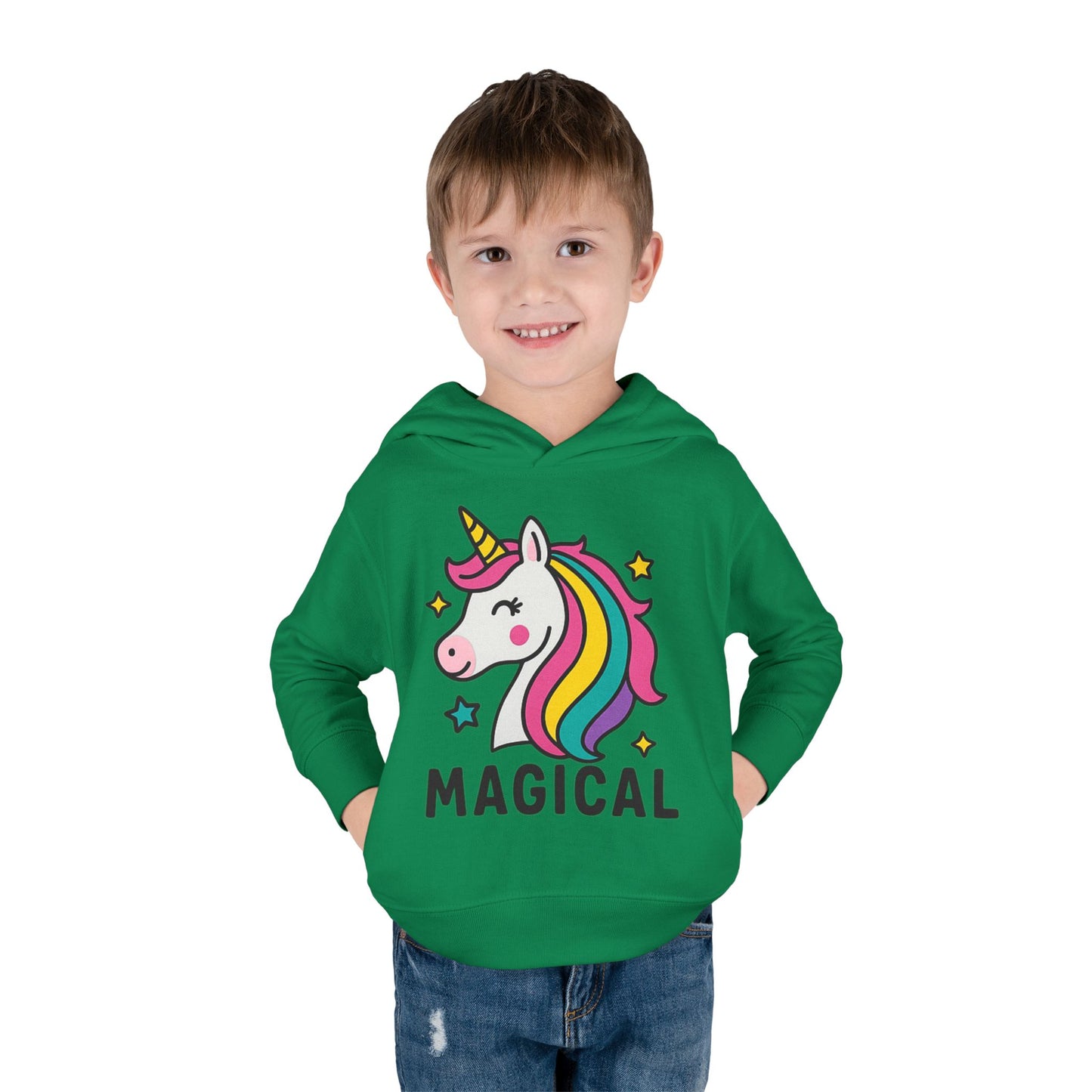 🦄 Magical Unicorn Toddler Fleece Hoodie Cozy & Cute Pullover for Toddlers | Perfect for Birthdays, School Days & Magical Moments