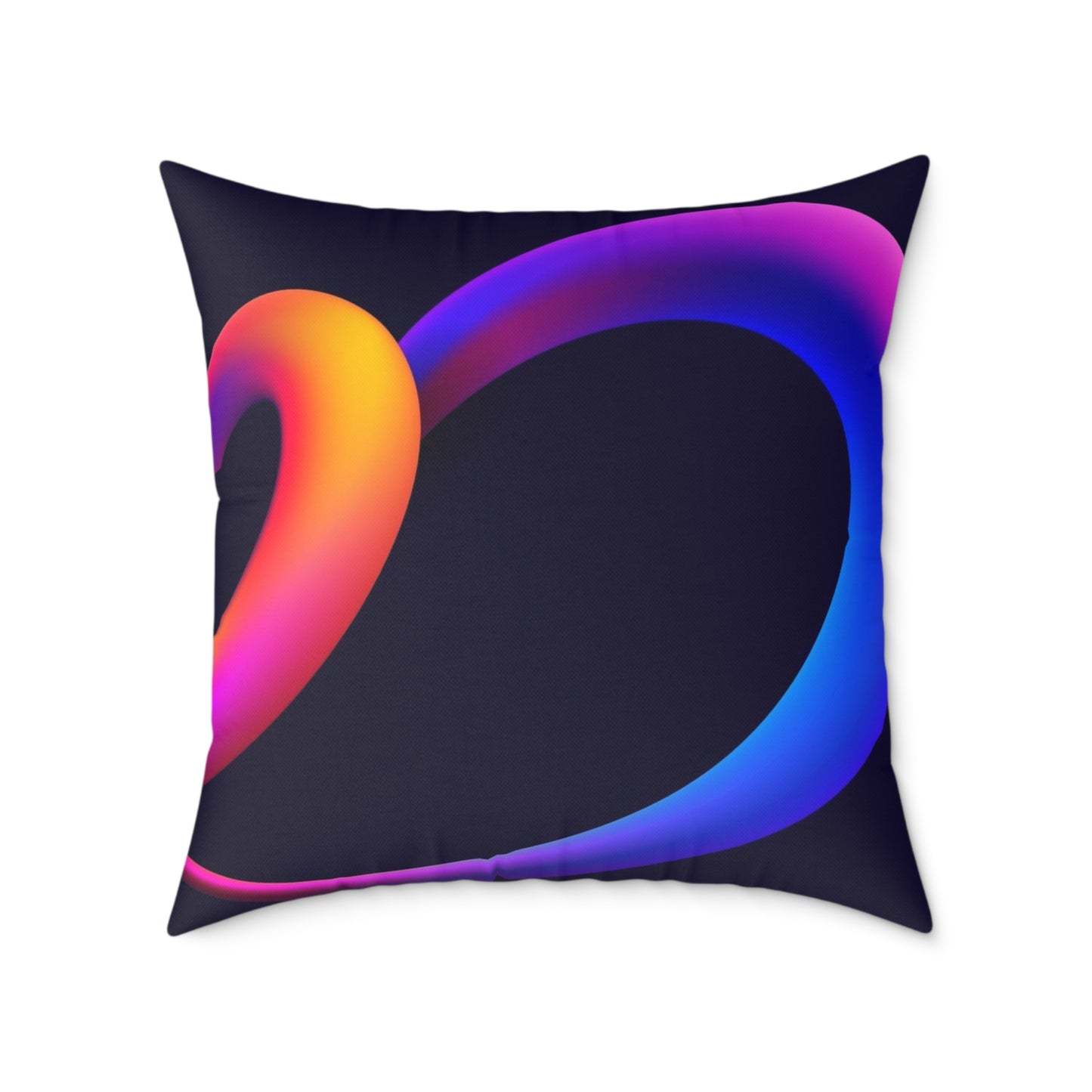 HeartMuse Modern Art Pillow | Abstract Heart Throw Cushion, Vibrant Home Accent, Valentine's Day or Anniversary Gift