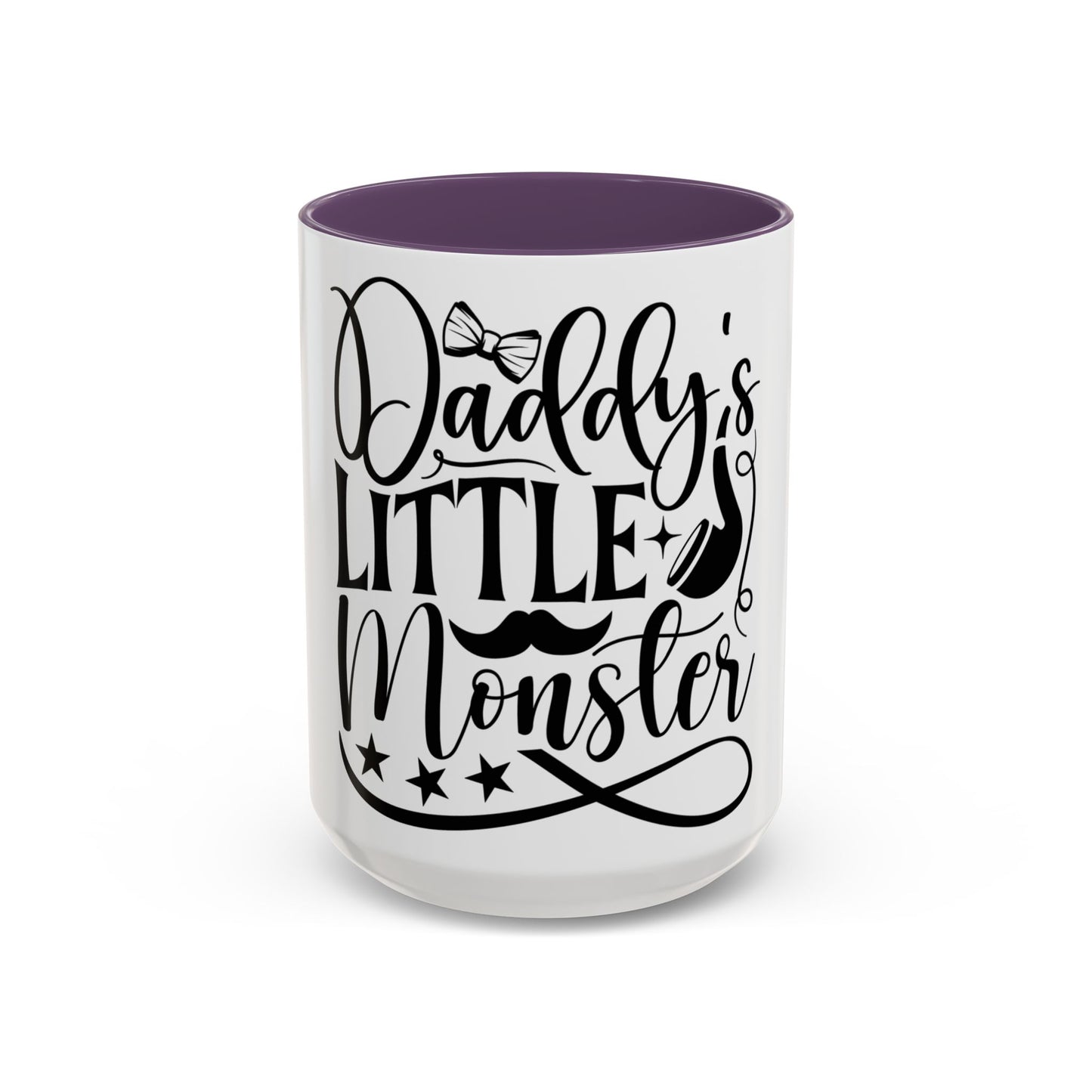 Daddy's Little Monster Coffee Mug | Funny Gift for Dads, Father’s Day Mug, Baby Shower Surprise, Family Drinkware