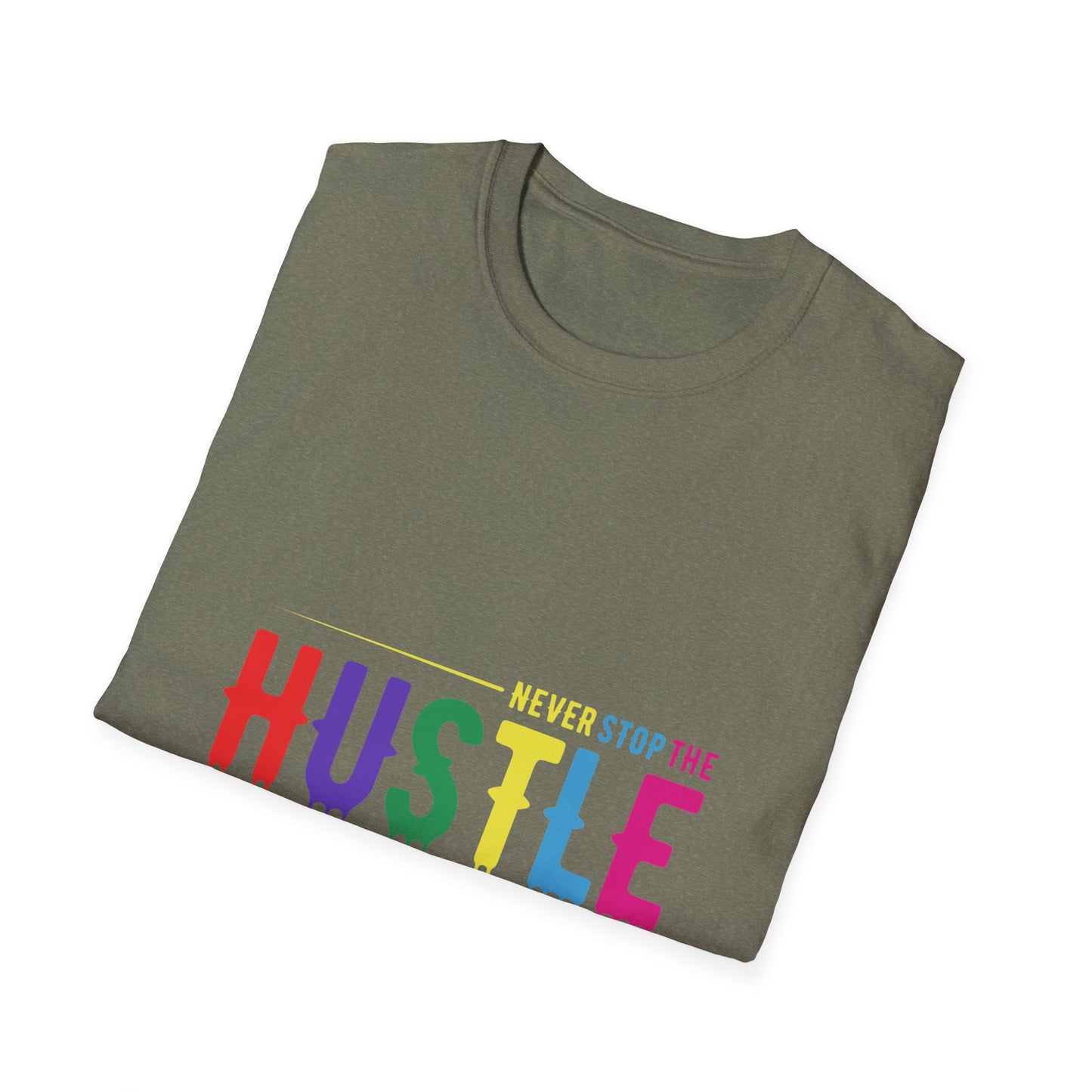 Colorful Hustle Tee – Soft T-Shirt for Entrepreneurs