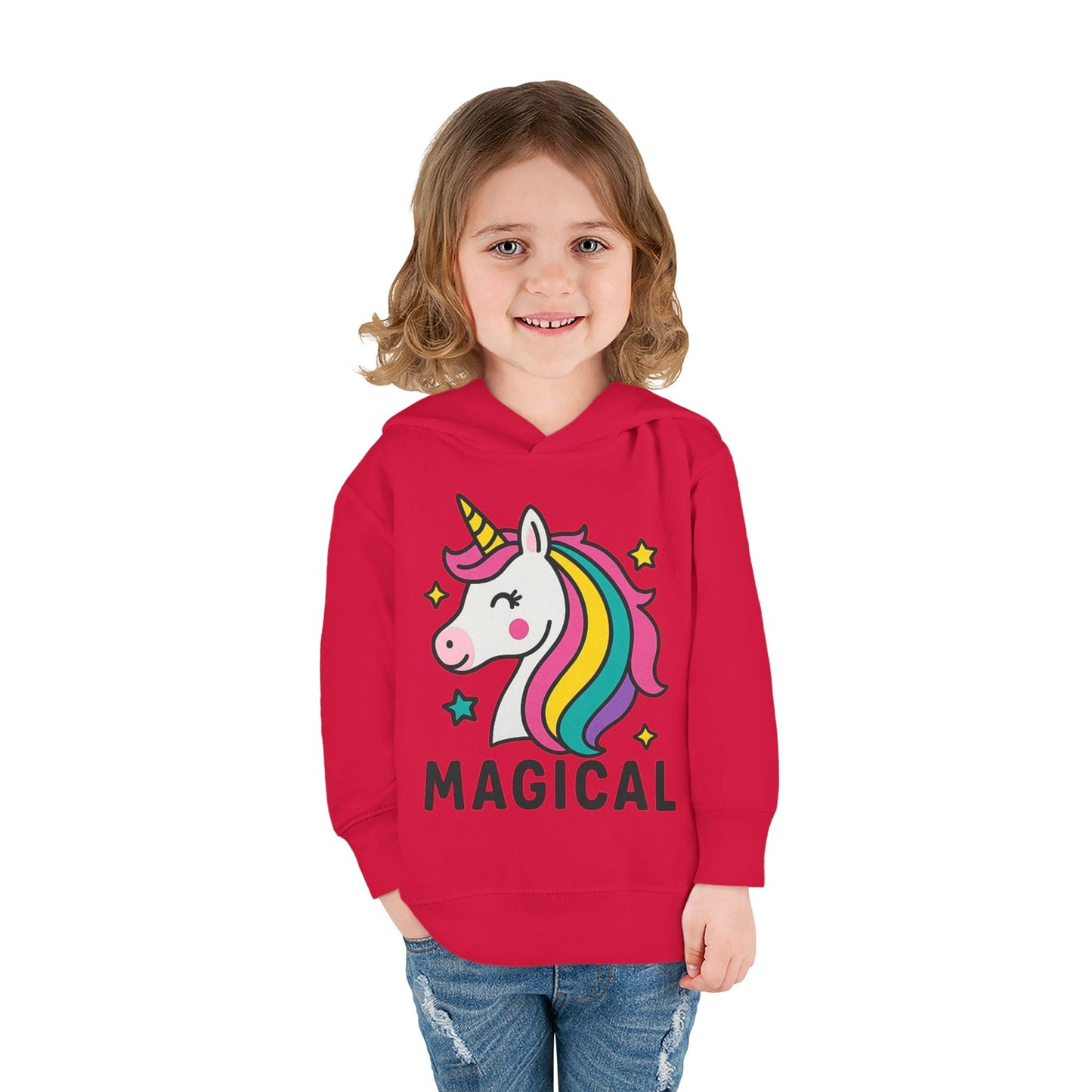 🦄 Magical Unicorn Toddler Fleece Hoodie Cozy & Cute Pullover for Toddlers | Perfect for Birthdays, School Days & Magical Moments