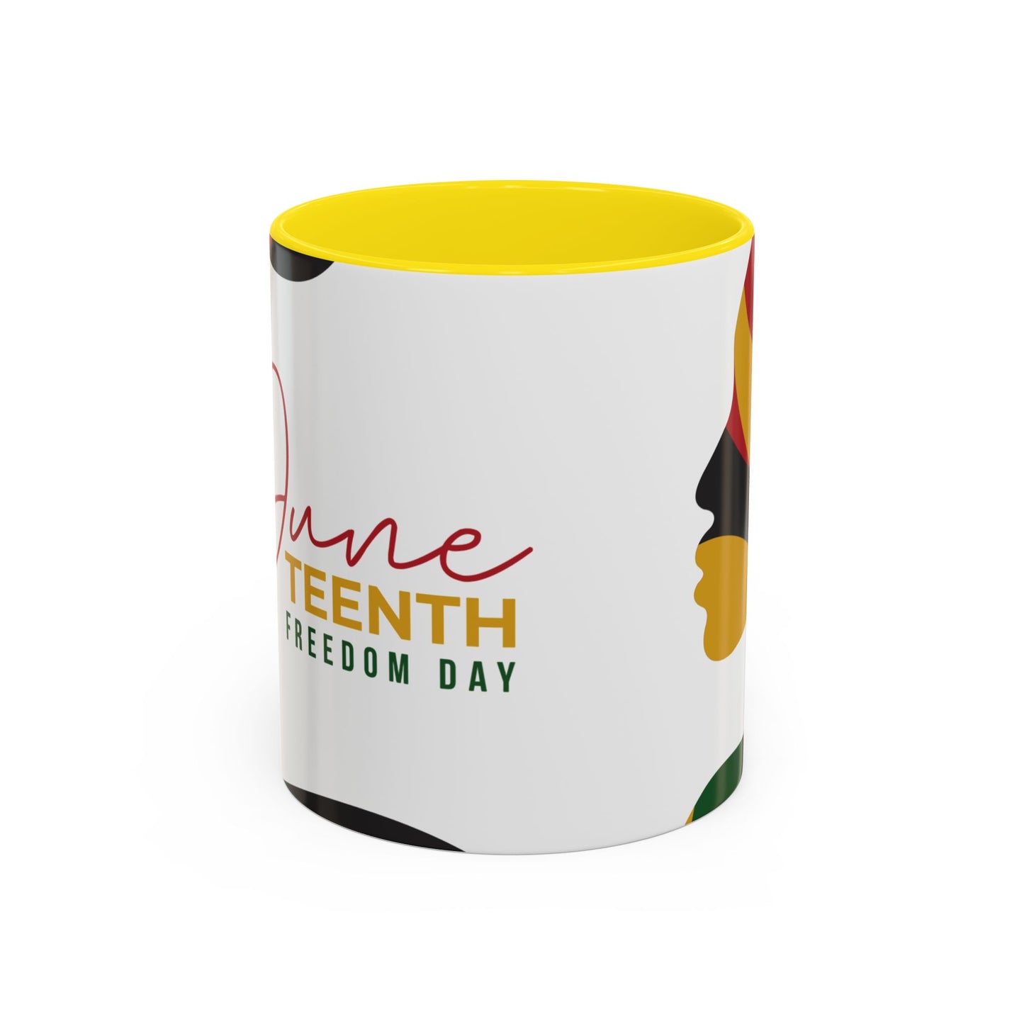 Juneteenth Freedom Day Accent Coffee Mug | Celebrate Liberation, Bold Black History Gift, Vibrant Home & Office Decor