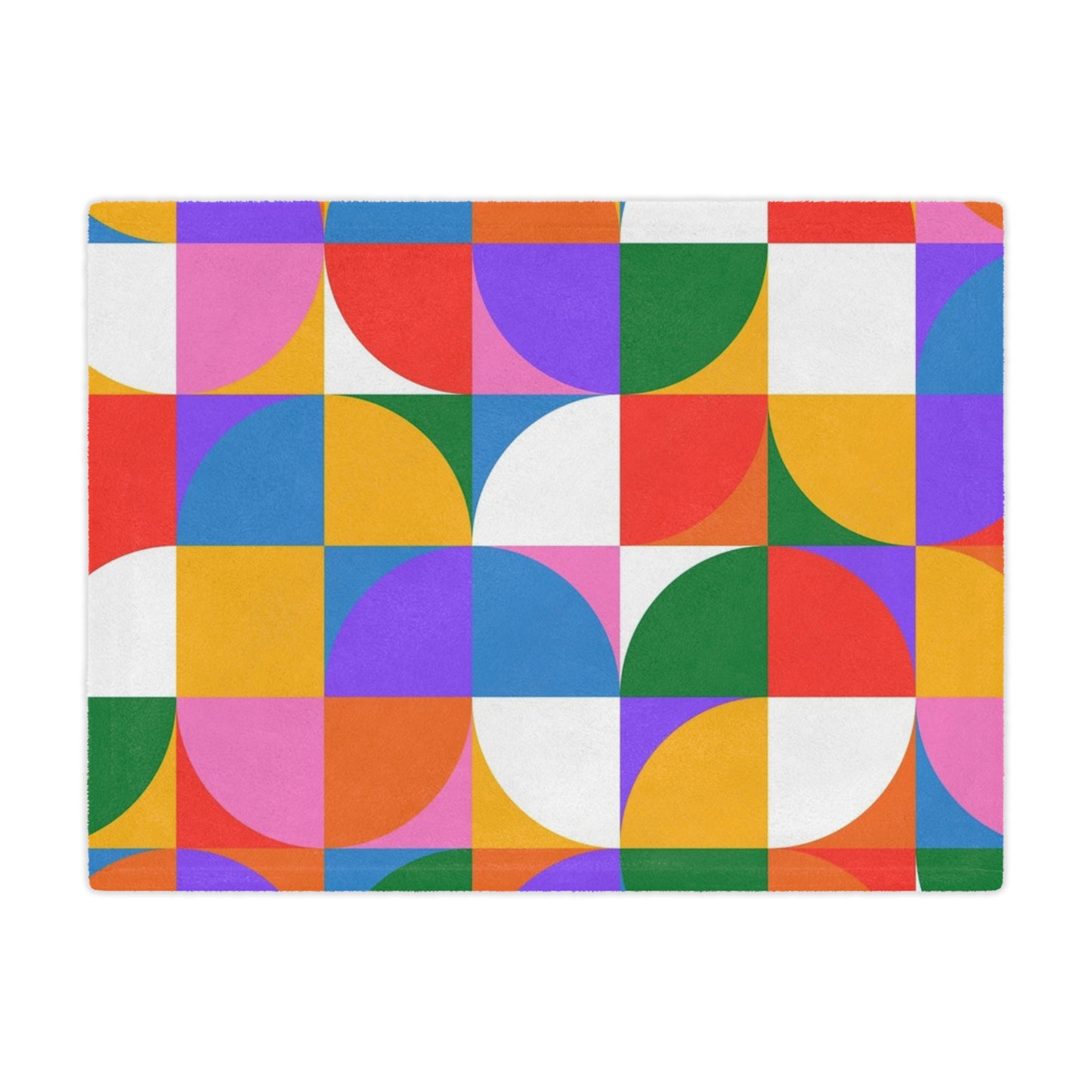 Colorful Geometric Minky Blanket – Cozy, Vibrant, and Perfect for Gifting
