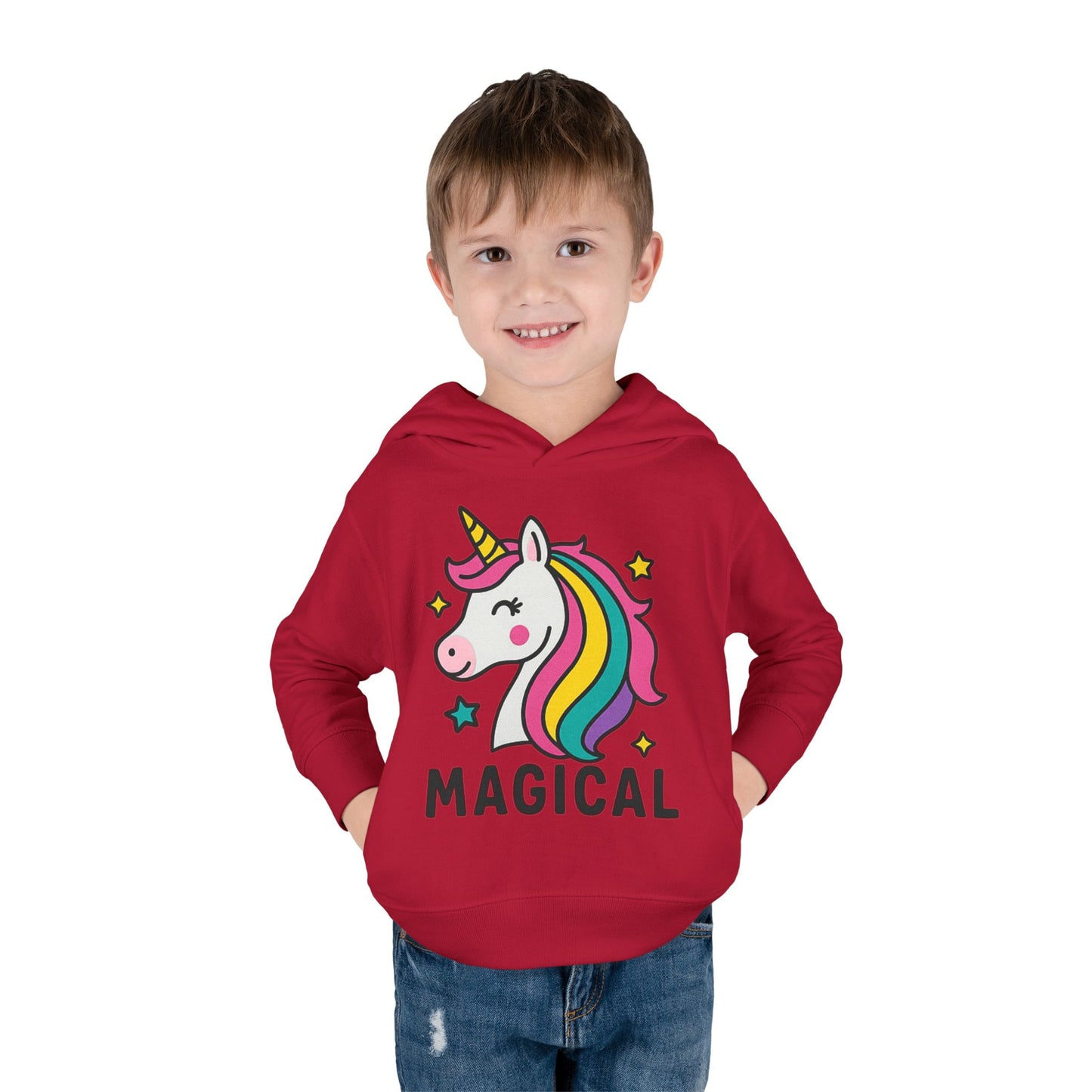🦄 Magical Unicorn Toddler Fleece Hoodie Cozy & Cute Pullover for Toddlers | Perfect for Birthdays, School Days & Magical Moments