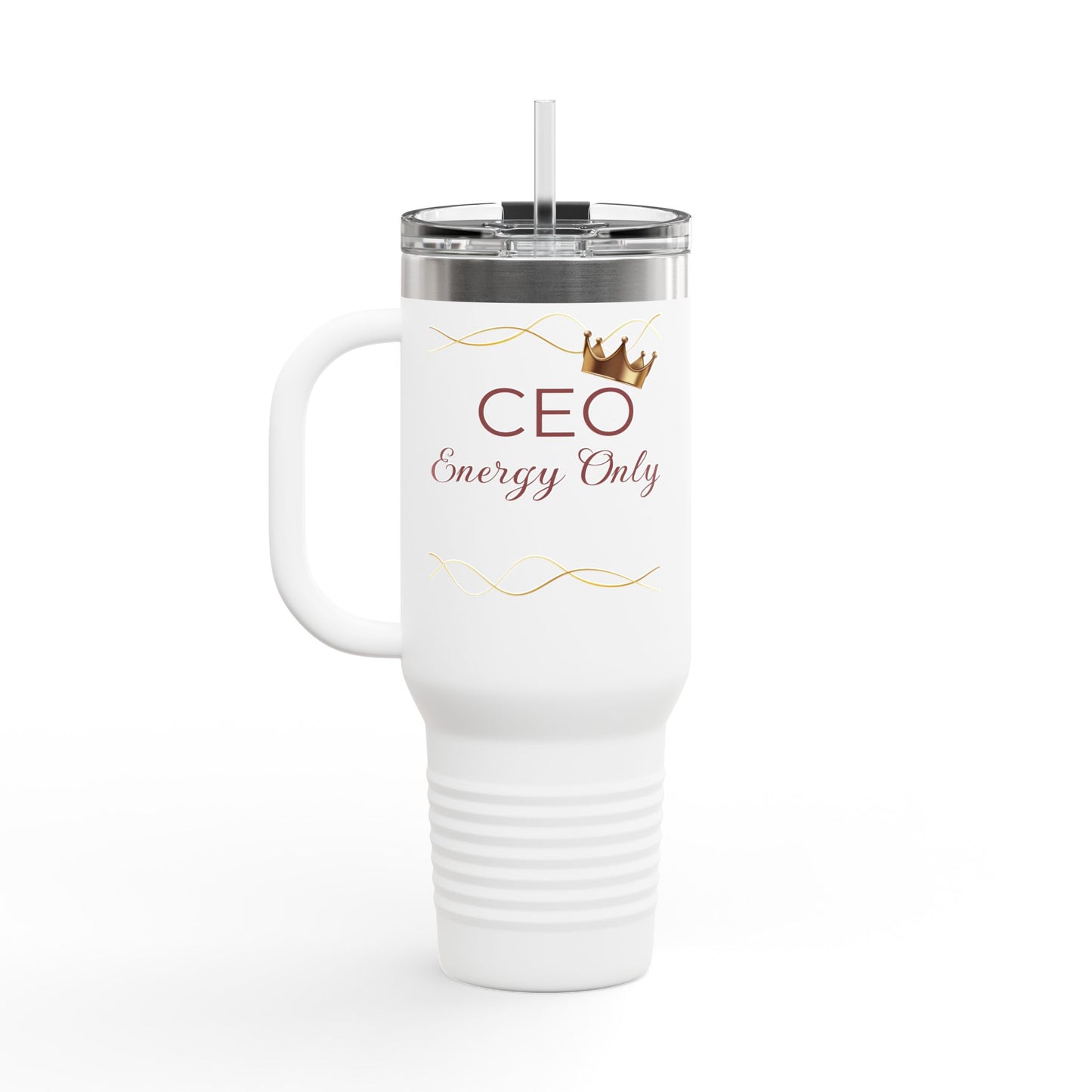 Insulated Travel Mug - 'CEO Energy Only'
