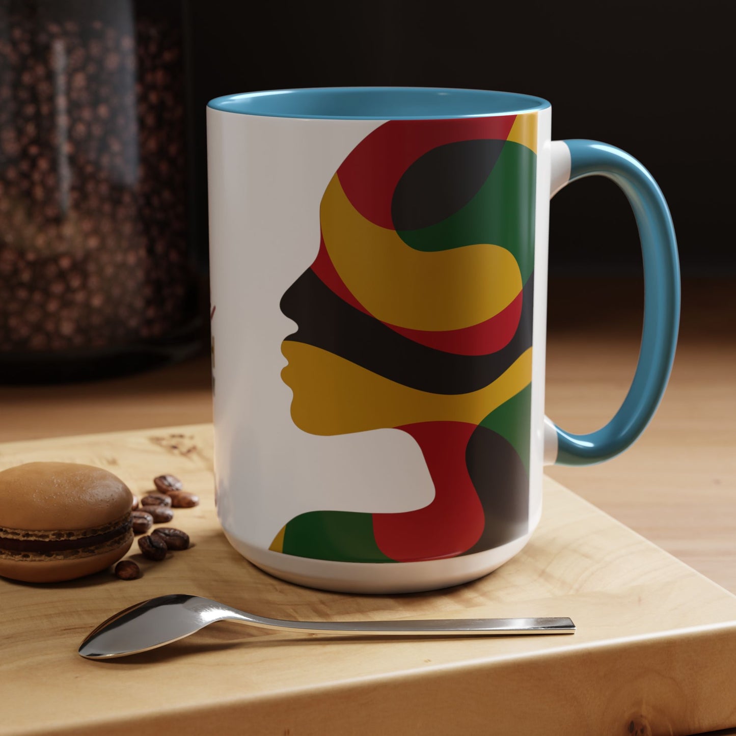 Juneteenth Freedom Day Accent Coffee Mug | Celebrate Liberation, Bold Black History Gift, Vibrant Home & Office Decor