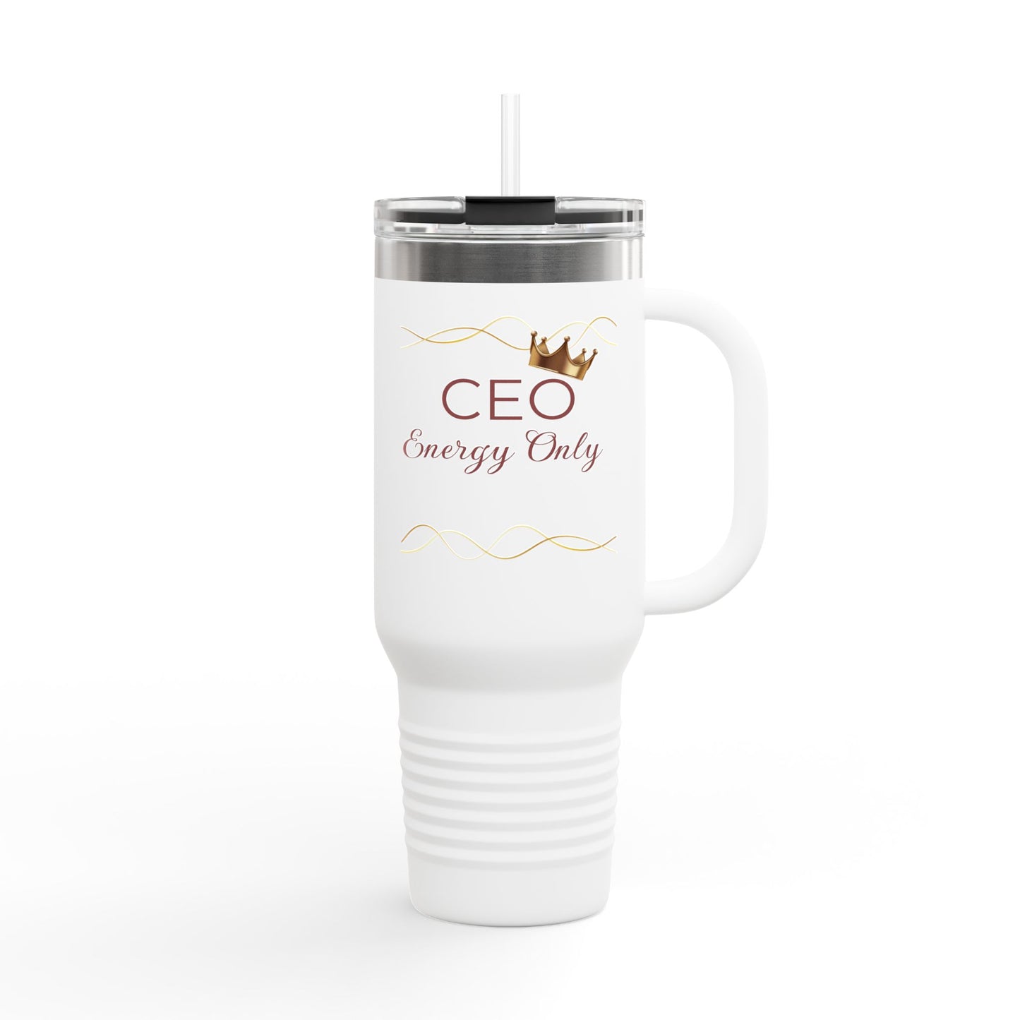 Insulated Travel Mug - 'CEO Energy Only'