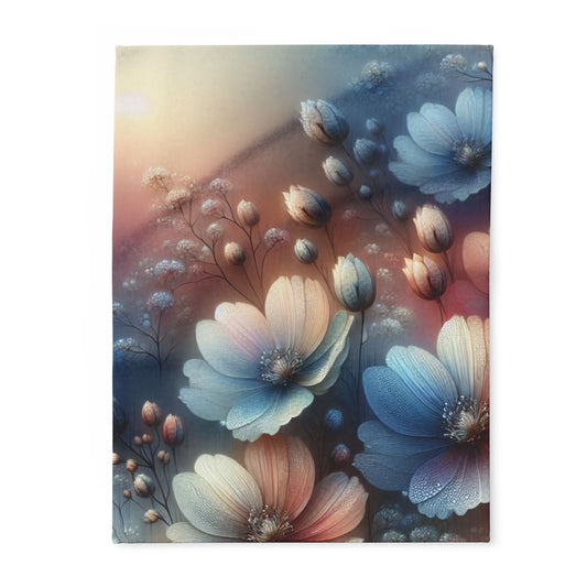 Floral Arctic Fleece Blanket – Cozy Comfort, Vibrant Design, Perfect for Home or Gifting