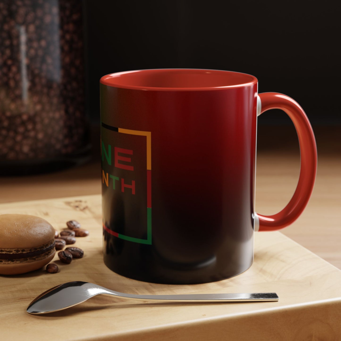 Juneteenth Accent Coffee Mug - Celebrate Freedom, Gift for Black History Month, Unique Housewarming Gift, Colorful Mug for All Occasions