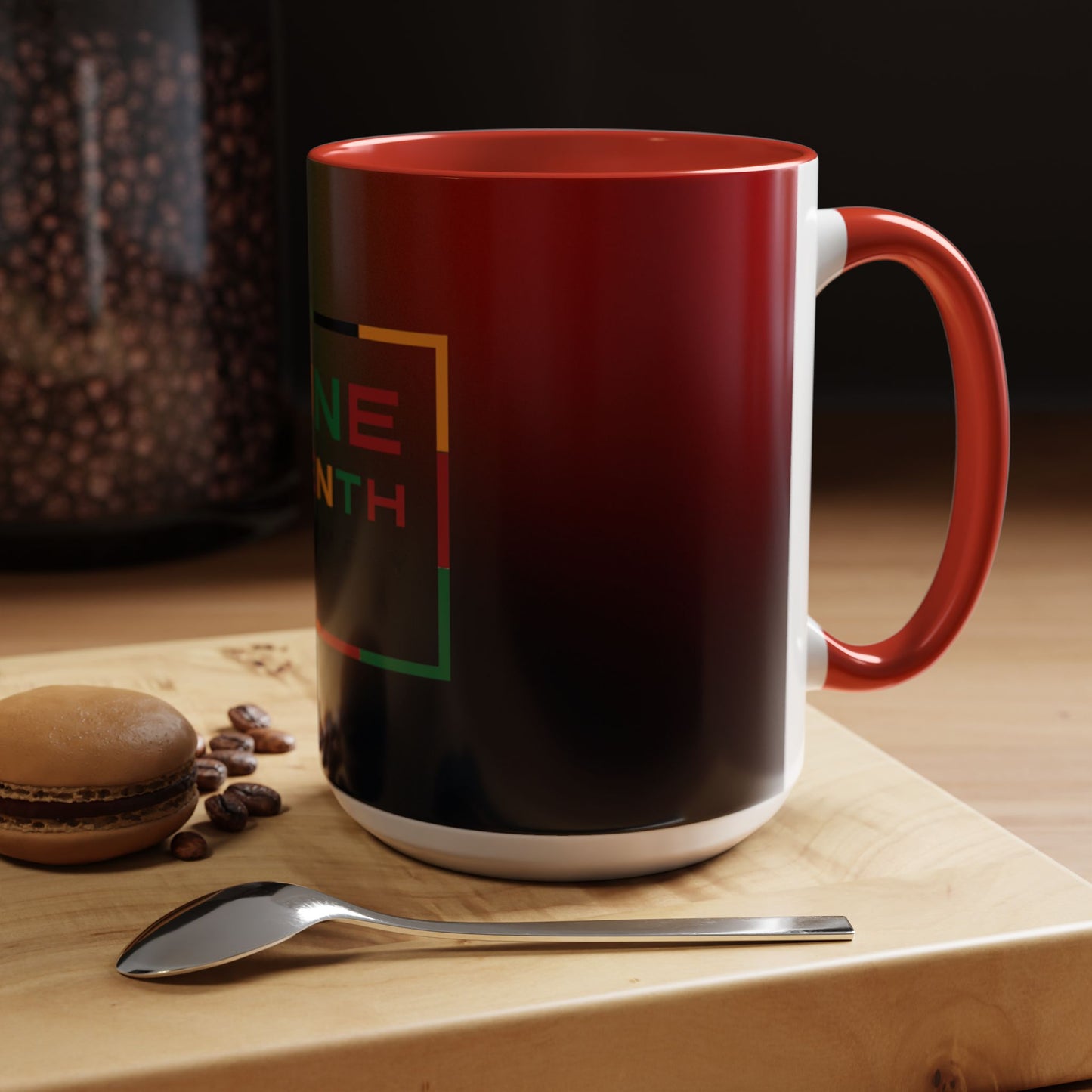 Juneteenth Accent Coffee Mug - Celebrate Freedom, Gift for Black History Month, Unique Housewarming Gift, Colorful Mug for All Occasions