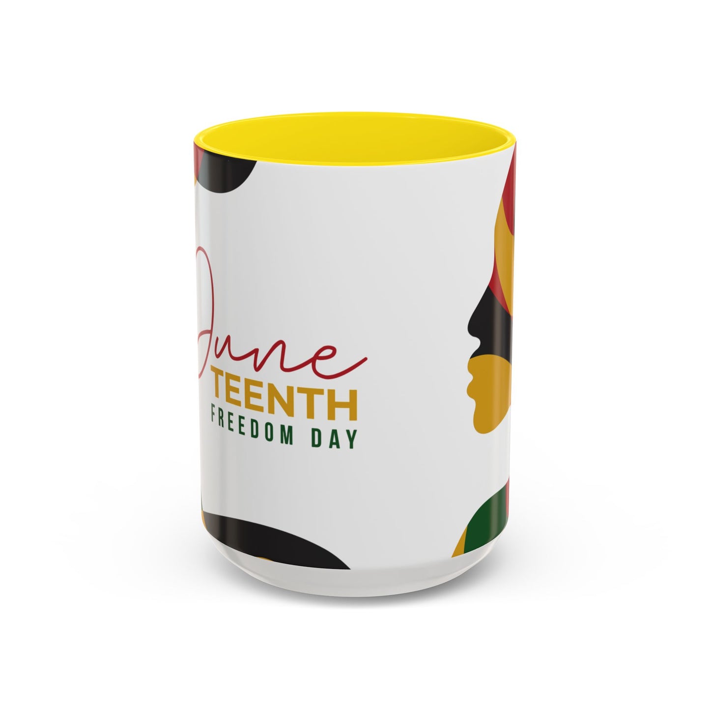 Juneteenth Freedom Day Accent Coffee Mug | Celebrate Liberation, Bold Black History Gift, Vibrant Home & Office Decor