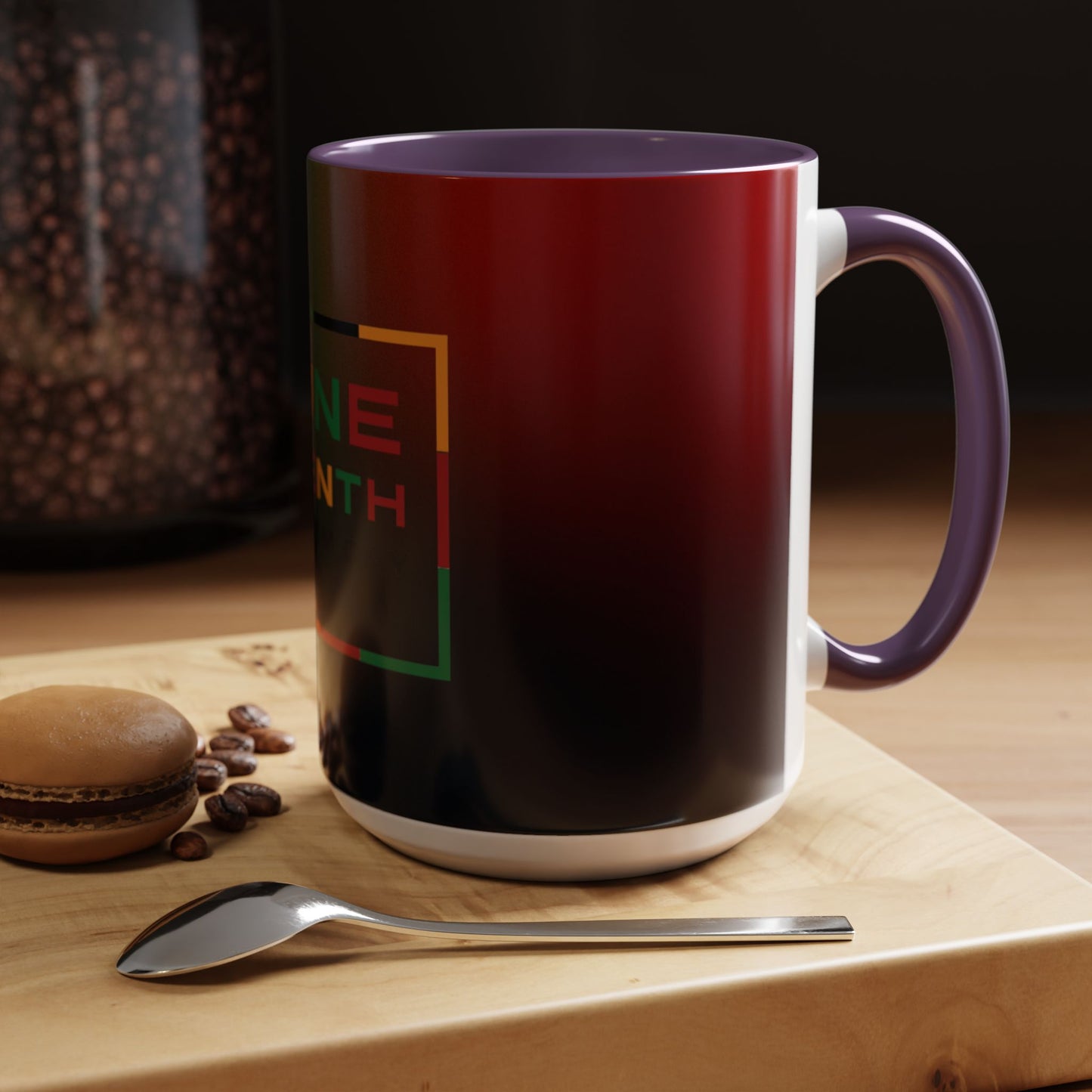Juneteenth Accent Coffee Mug - Celebrate Freedom, Gift for Black History Month, Unique Housewarming Gift, Colorful Mug for All Occasions