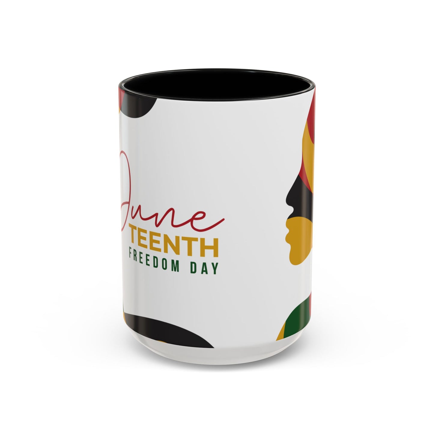 Juneteenth Freedom Day Accent Coffee Mug | Celebrate Liberation, Bold Black History Gift, Vibrant Home & Office Decor