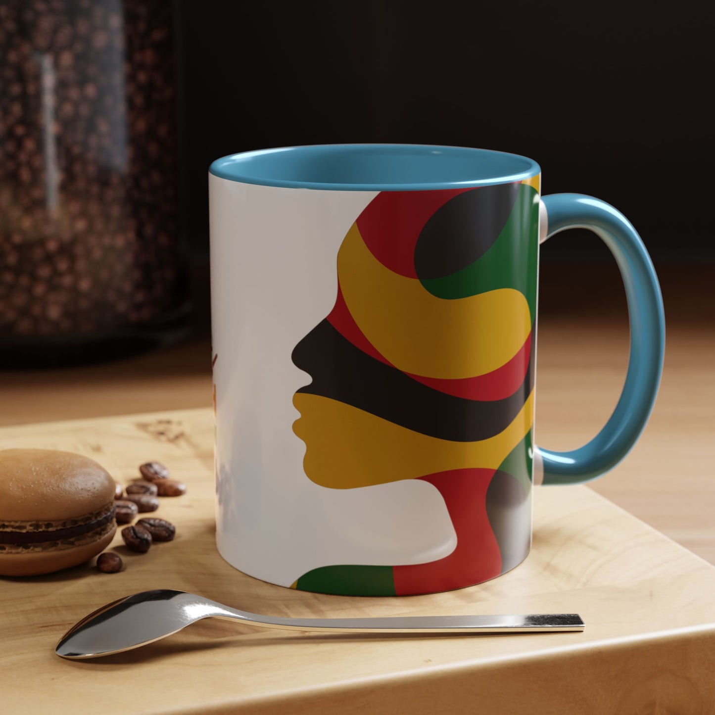 Juneteenth Freedom Day Accent Coffee Mug | Celebrate Liberation, Bold Black History Gift, Vibrant Home & Office Decor