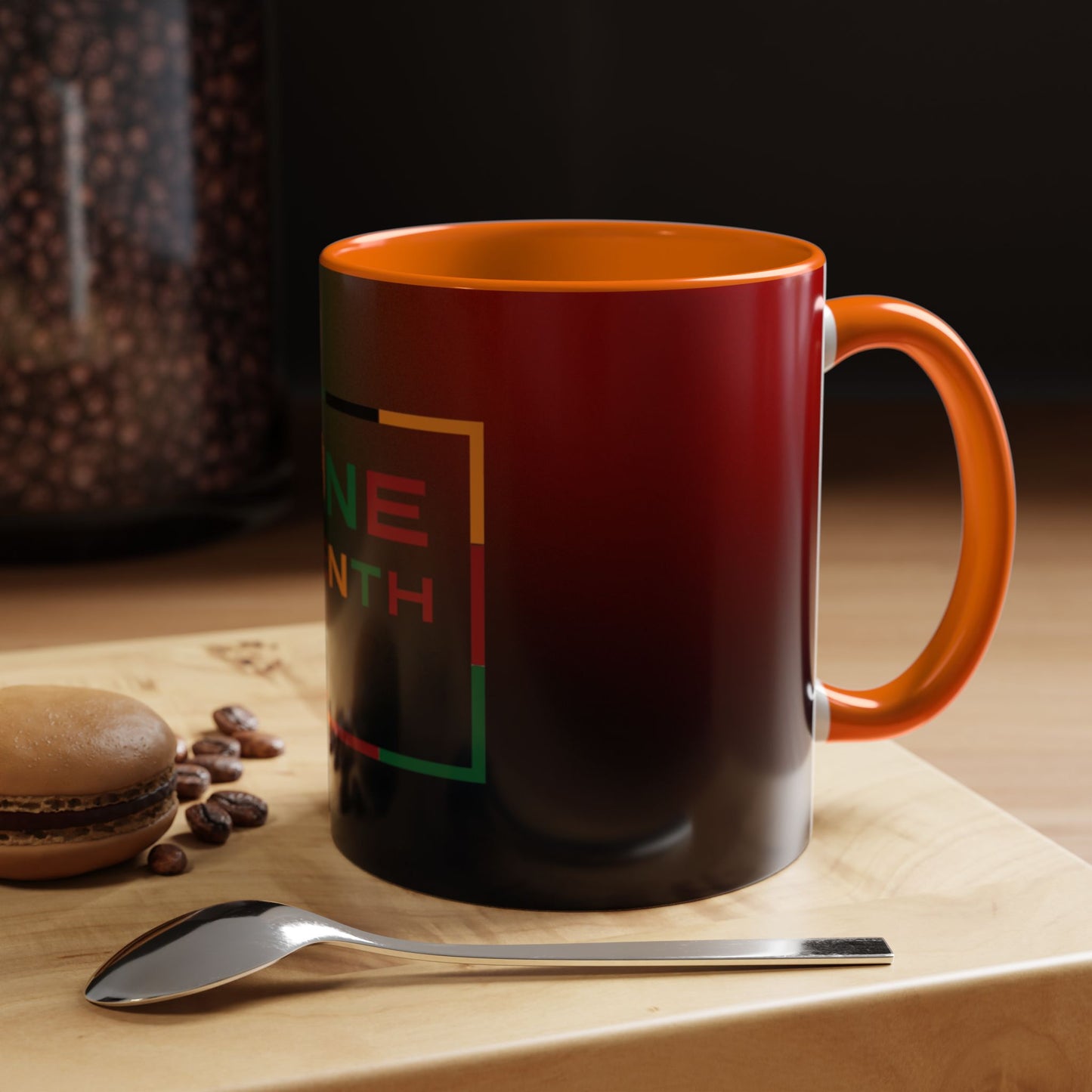 Juneteenth Accent Coffee Mug - Celebrate Freedom, Gift for Black History Month, Unique Housewarming Gift, Colorful Mug for All Occasions