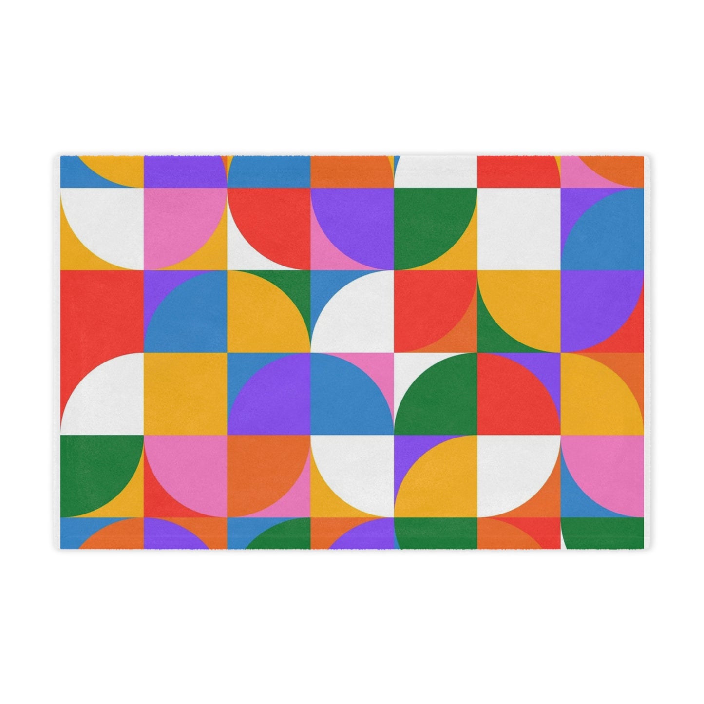 Colorful Geometric Minky Blanket – Cozy, Vibrant, and Perfect for Gifting