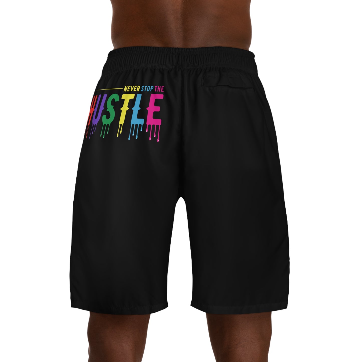 Colorful Hustle Men’s Jogger Shorts | Vibrant Summer Activewear, Gym & Casual Comfort