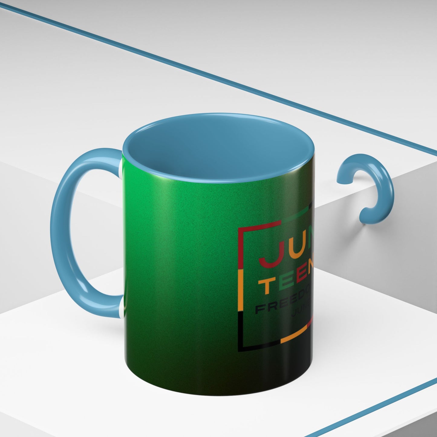 Juneteenth Accent Coffee Mug - Celebrate Freedom, Gift for Black History Month, Unique Housewarming Gift, Colorful Mug for All Occasions