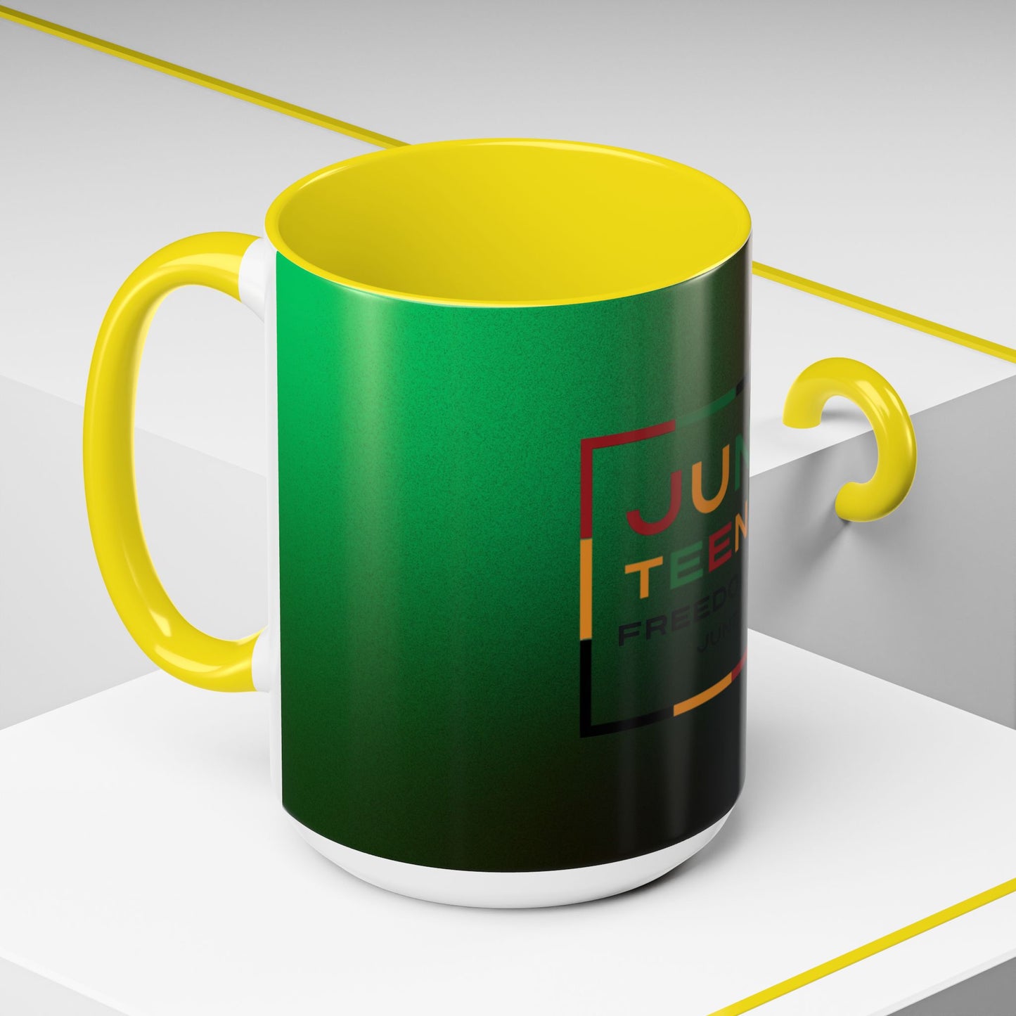 Juneteenth Accent Coffee Mug - Celebrate Freedom, Gift for Black History Month, Unique Housewarming Gift, Colorful Mug for All Occasions