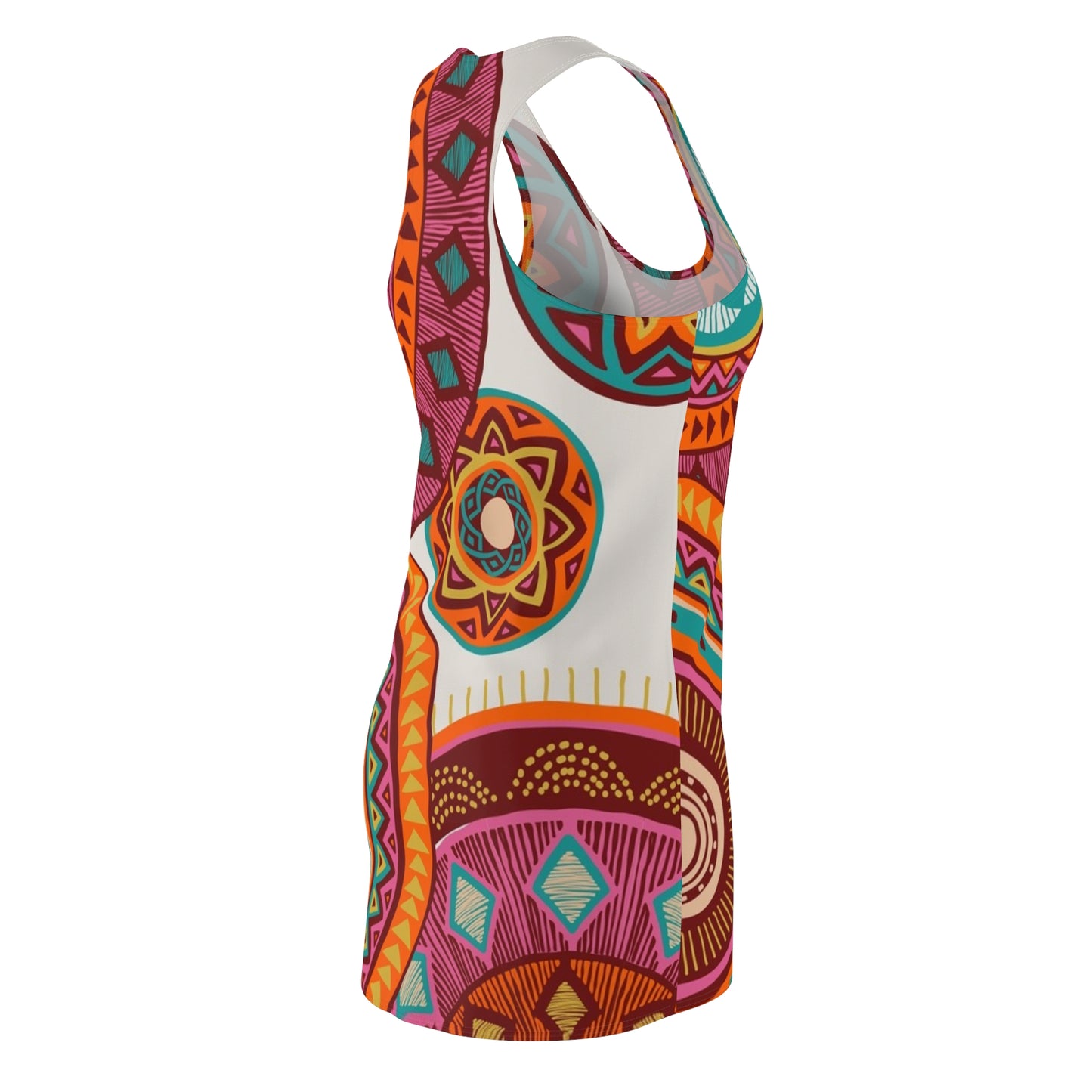 Colorful Boho Racerback Dress — Summer Festivals, Beach Days & Resort Style
