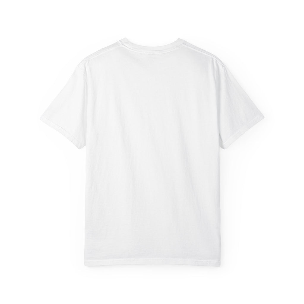 Futuristic Metal Emblem Graphic T‑Shirt