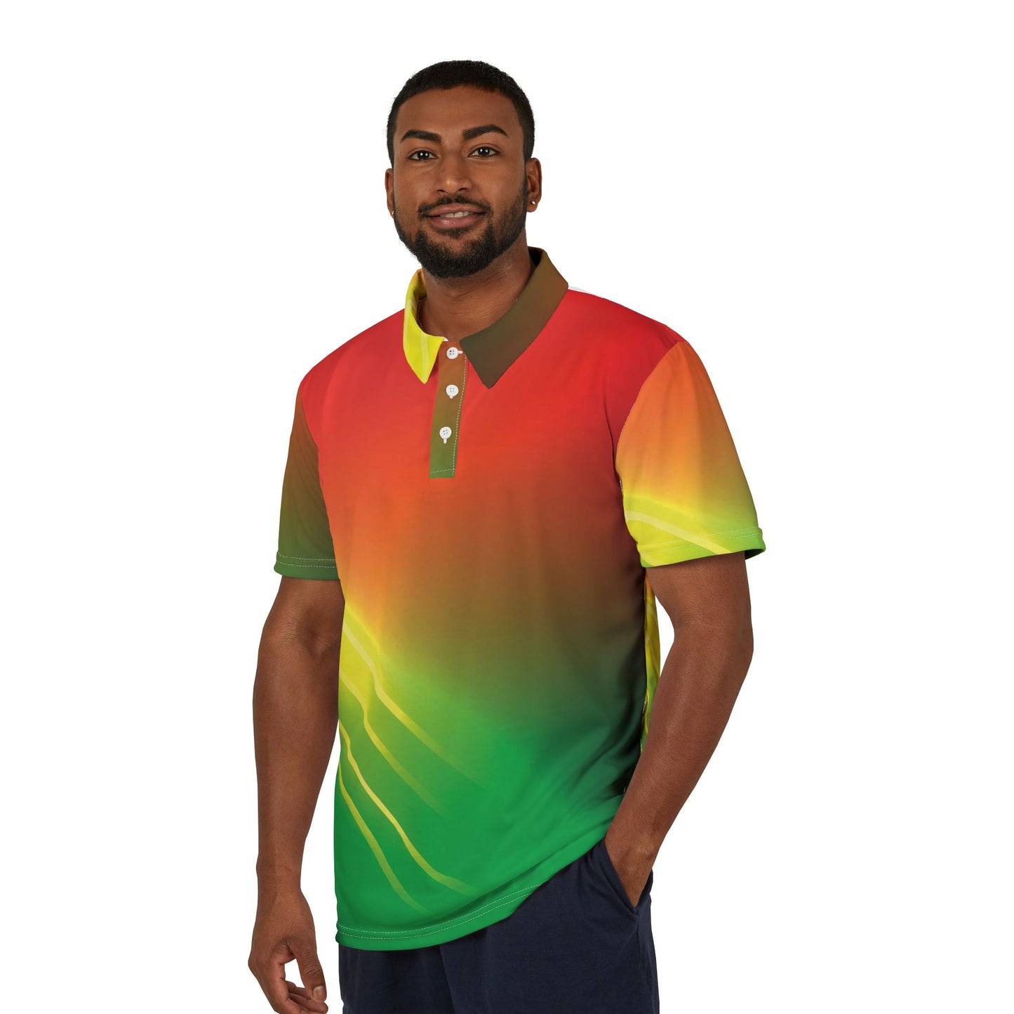 Vibrant Gradient Polo Shirt